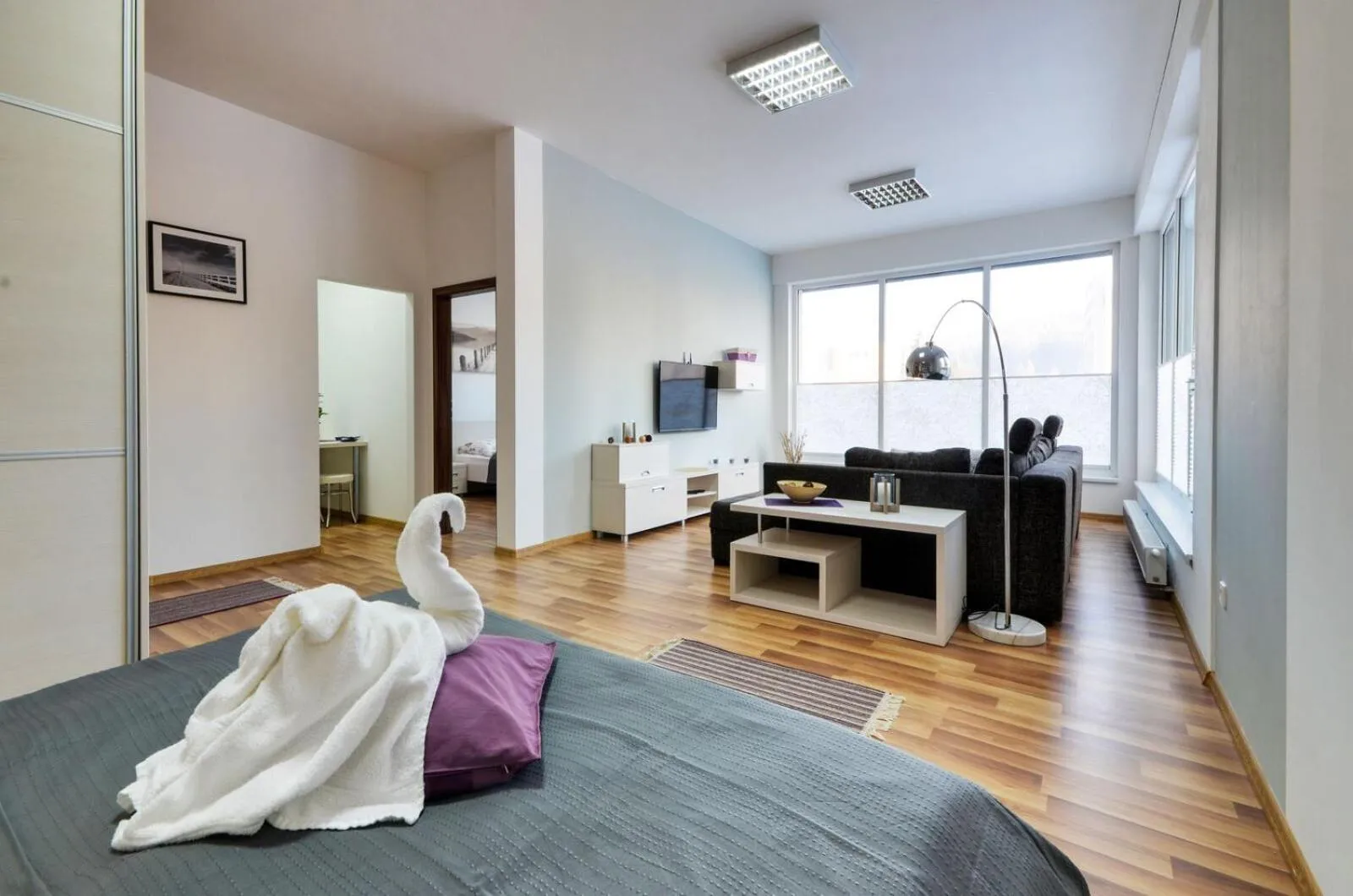 TV and multimedia, Bed in Apartments MODOM