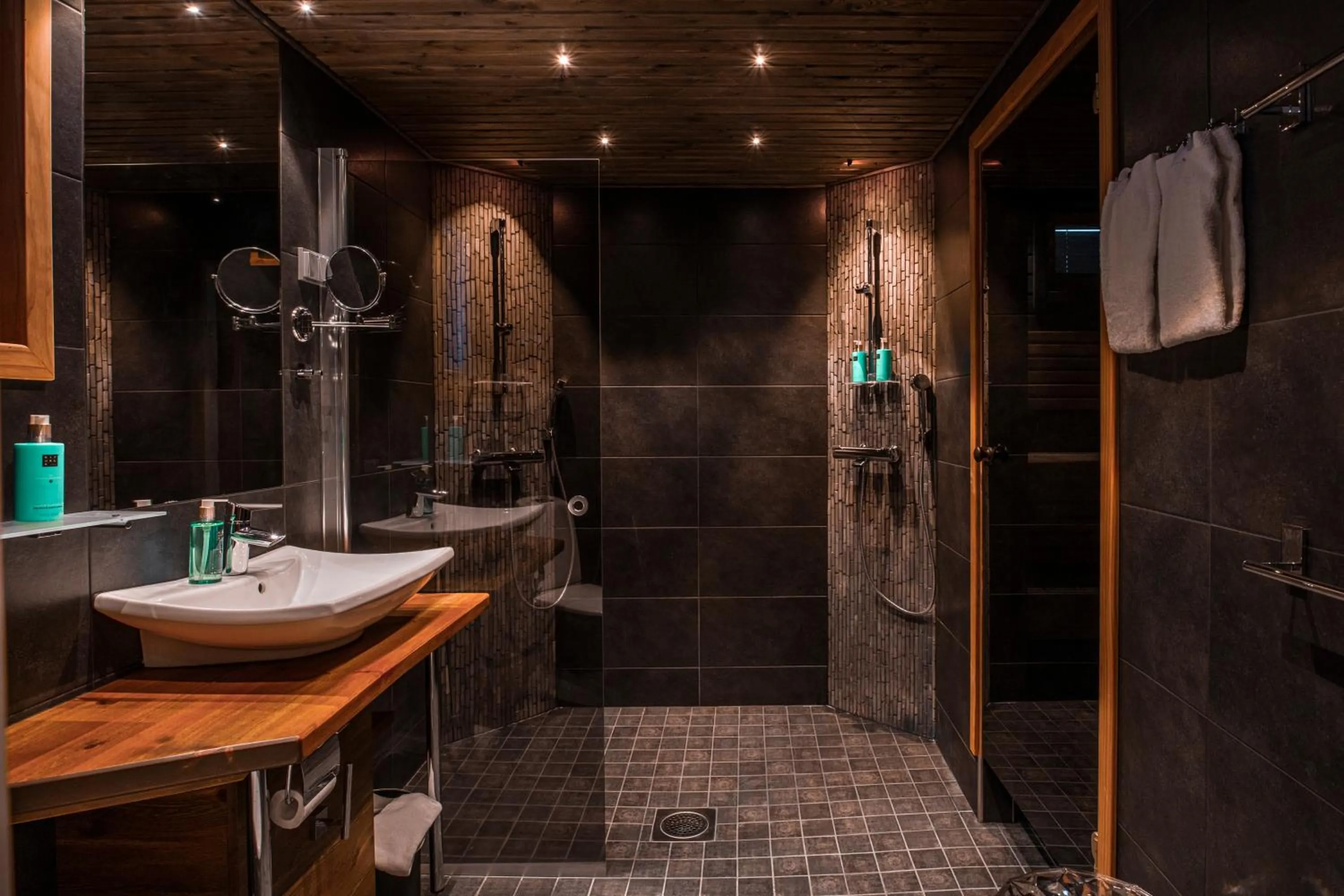 Bathroom in Beana Laponia - Wilderness boutique hotel with safaris