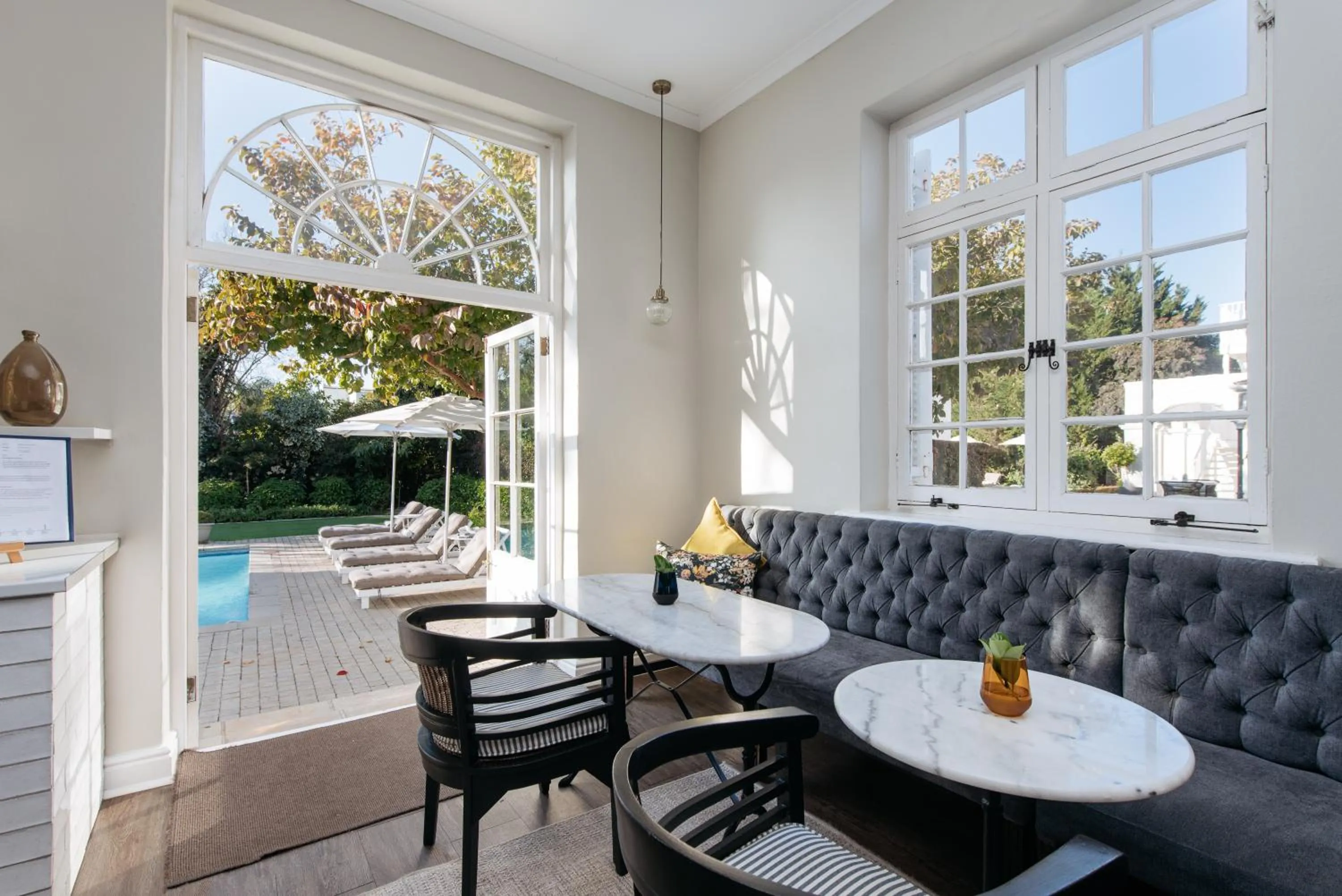 Patio in River Manor Boutique Hotel by The Living Journey Collection