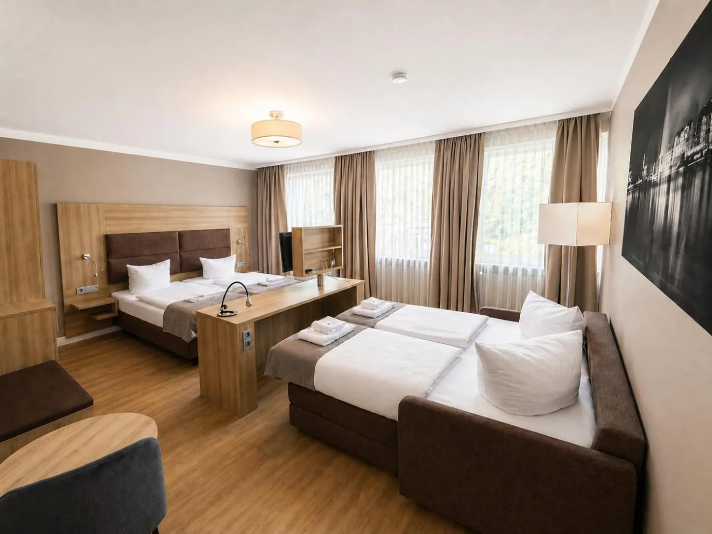 Bed in Hotel Wania