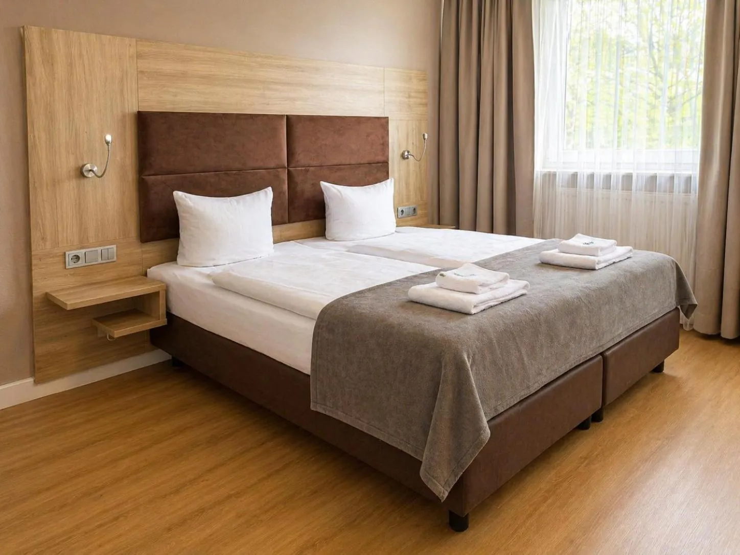 Bed in Hotel Wania