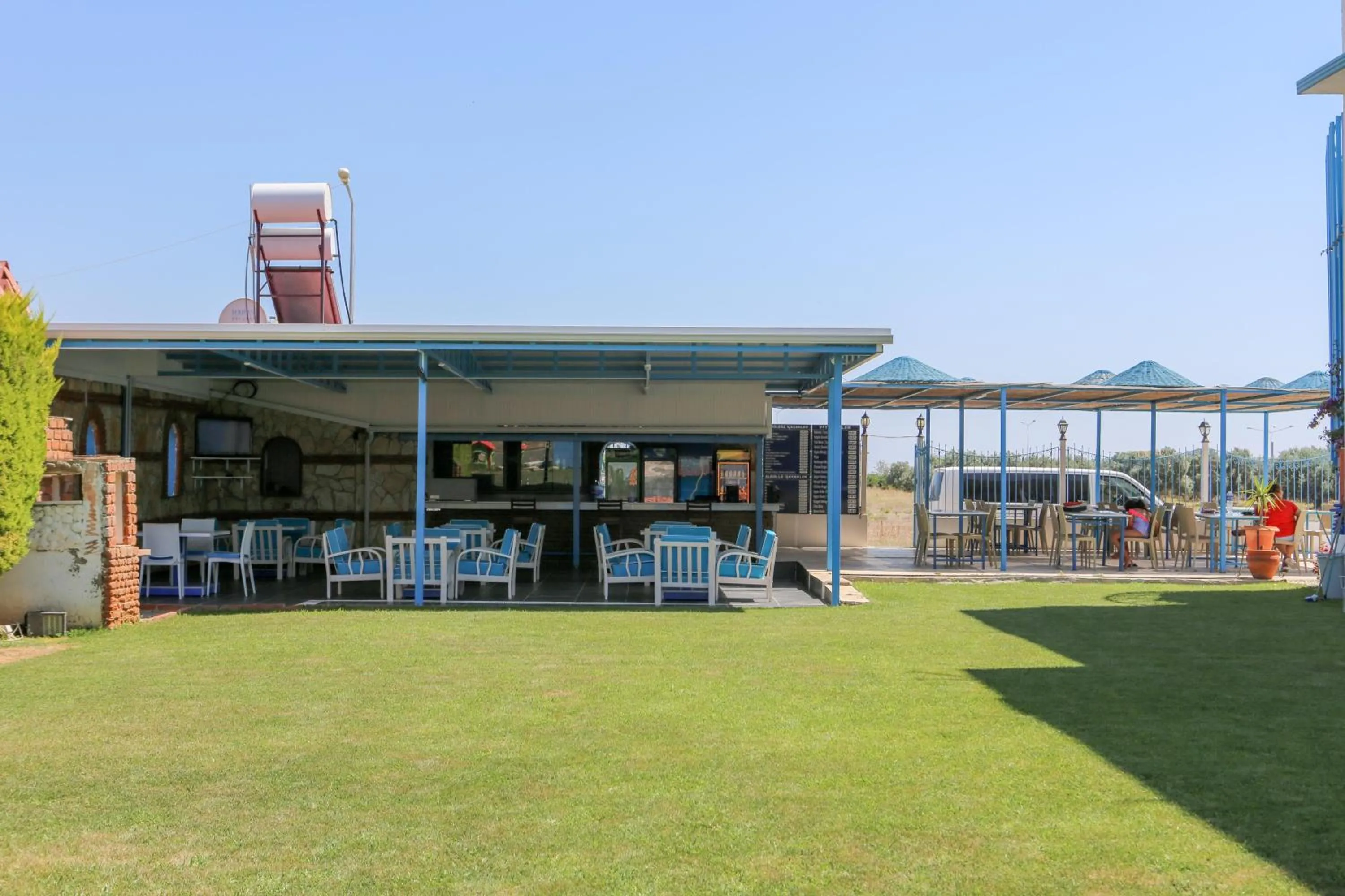 Seating area in Sunset Village