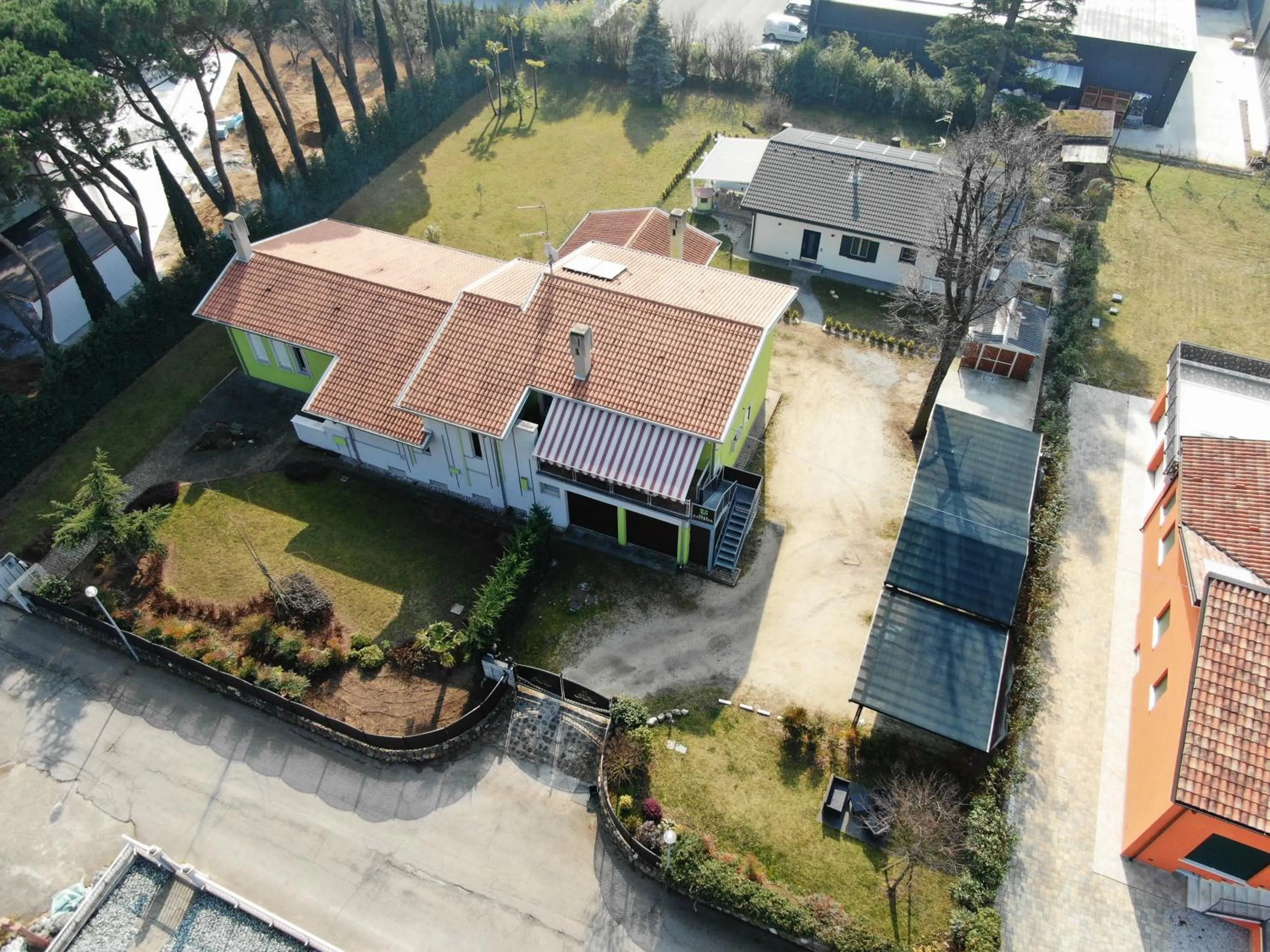 Bird's eye view in Villa Caterina