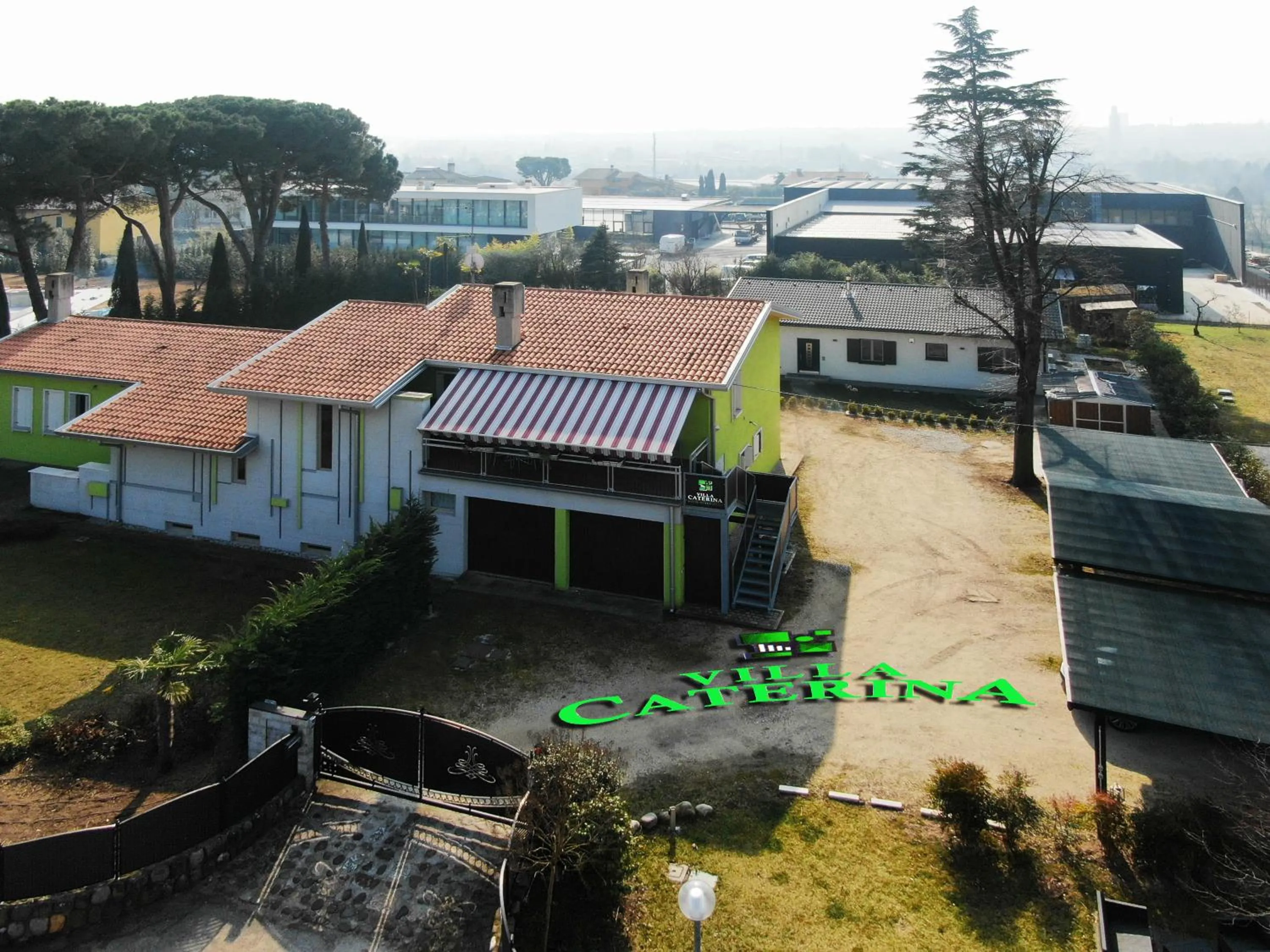 Bird's eye view in Villa Caterina