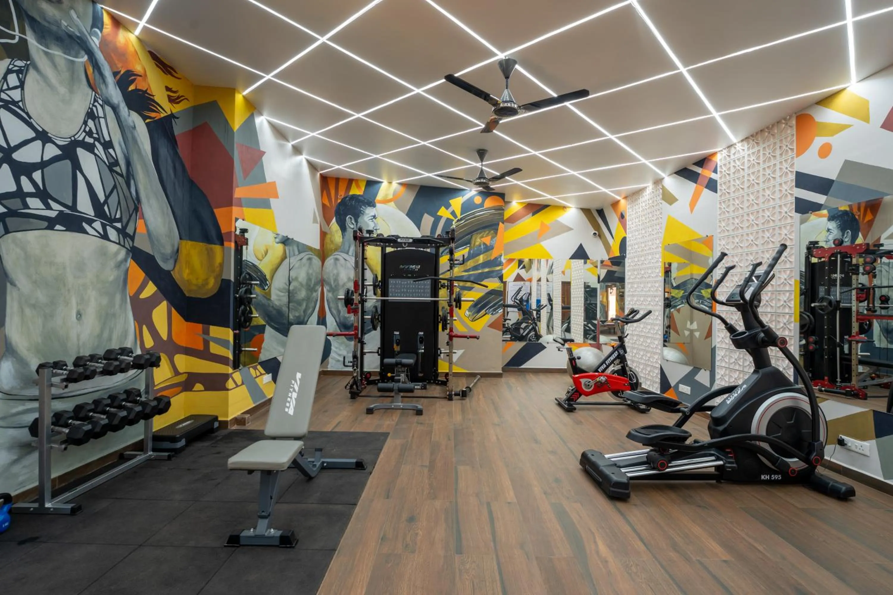 Fitness centre/facilities in The Grand Leoney Resort