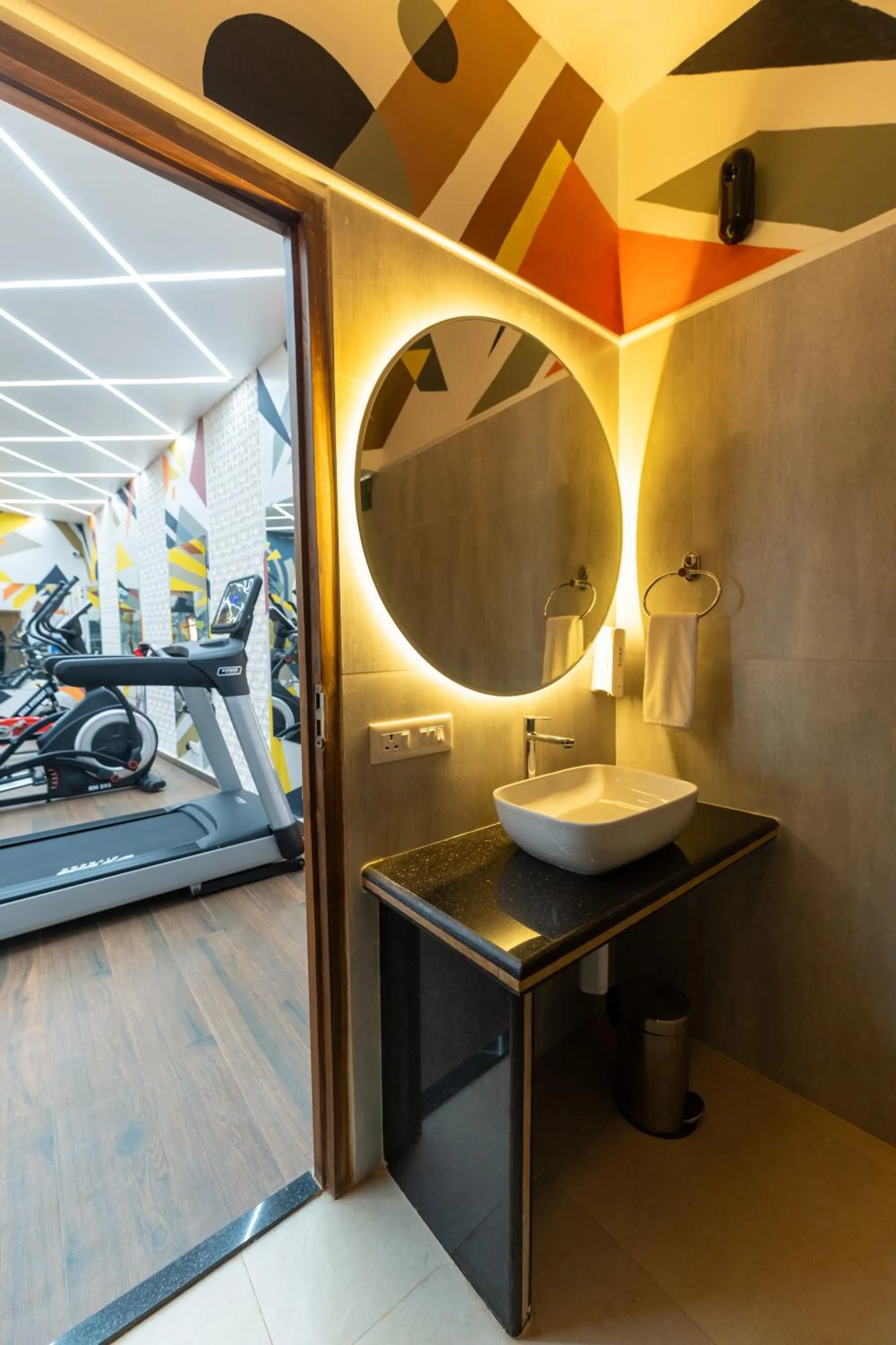 Fitness centre/facilities in The Grand Leoney Resort