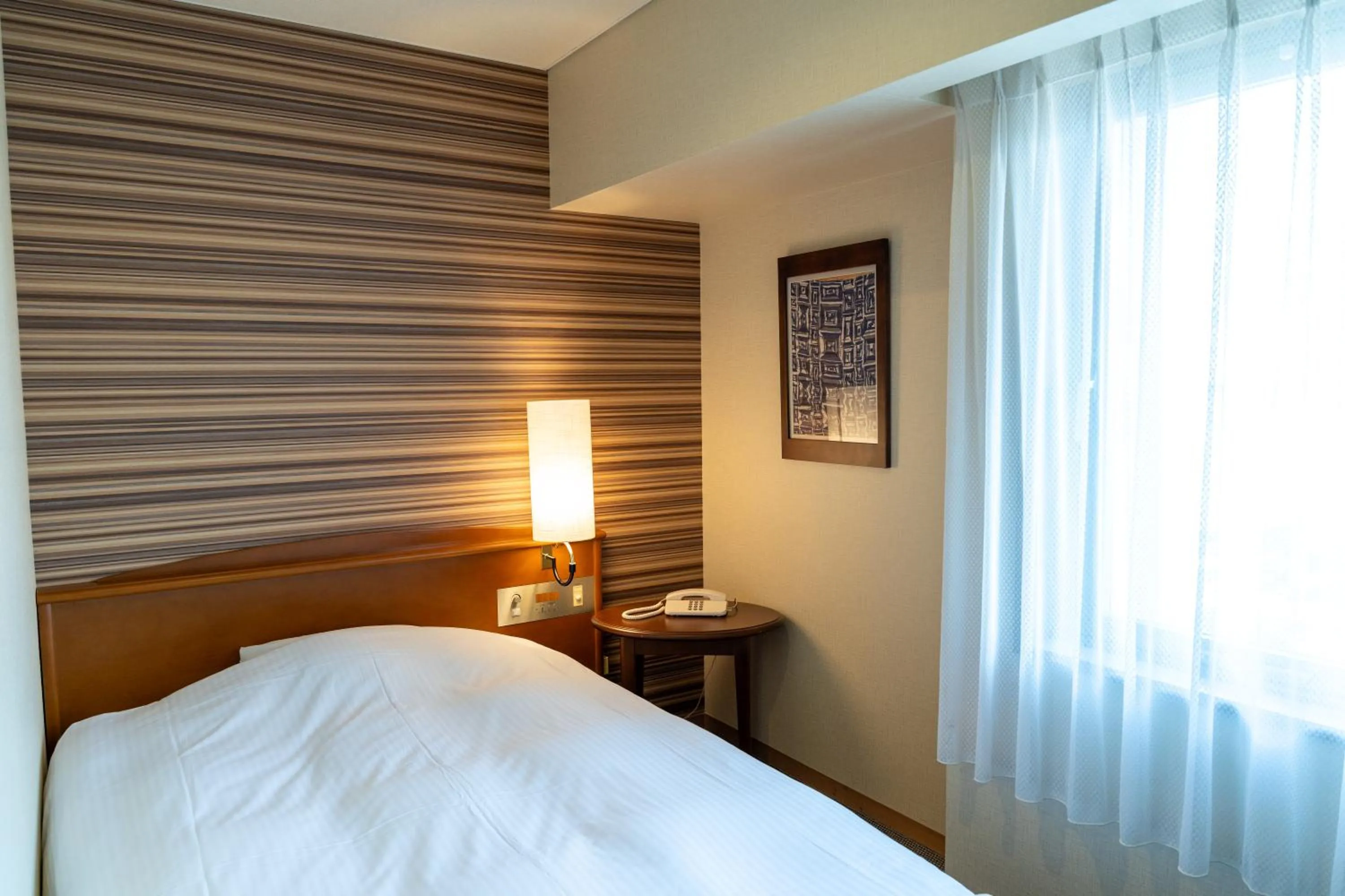 Bed in Mori-no-Hotel Sendai