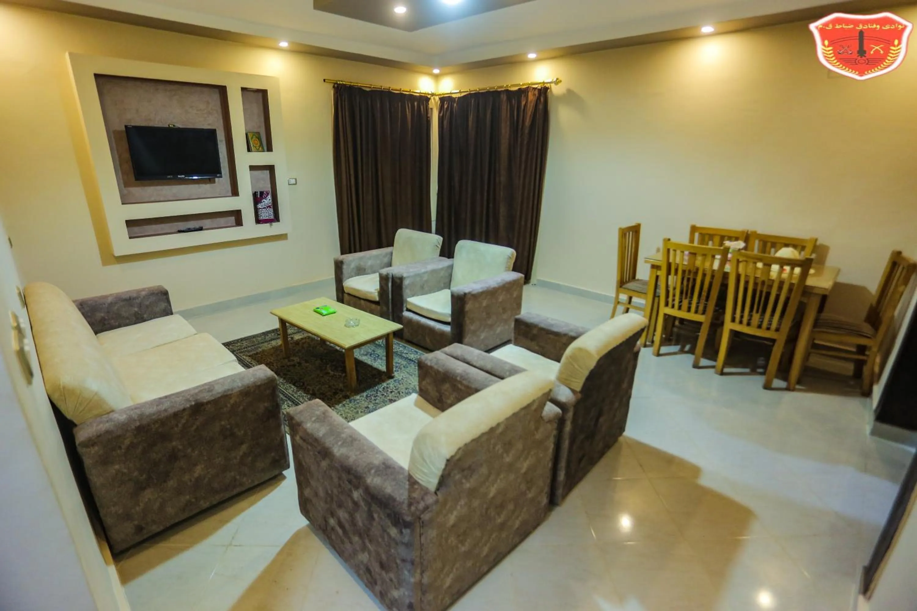 Living room in Maamoura Armed Forces Apartments