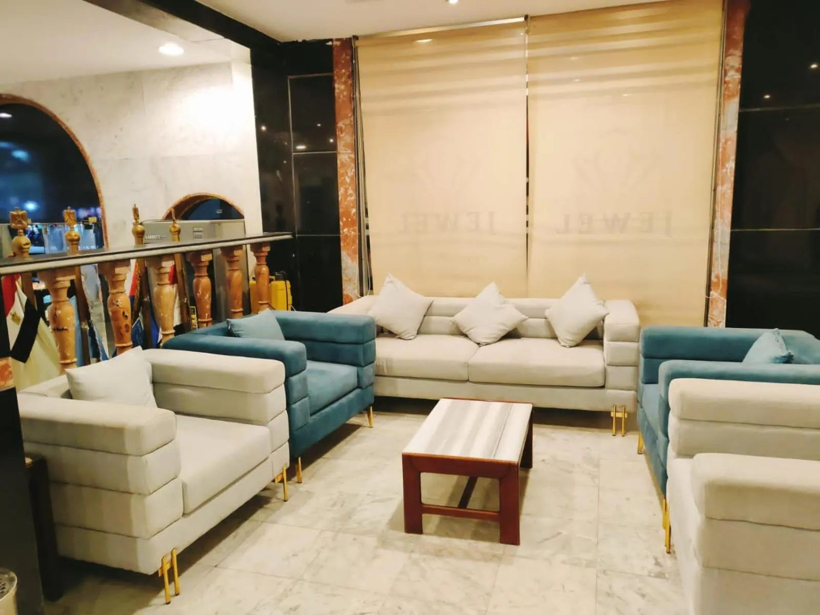 Seating area in Asafra Hotel Apartments