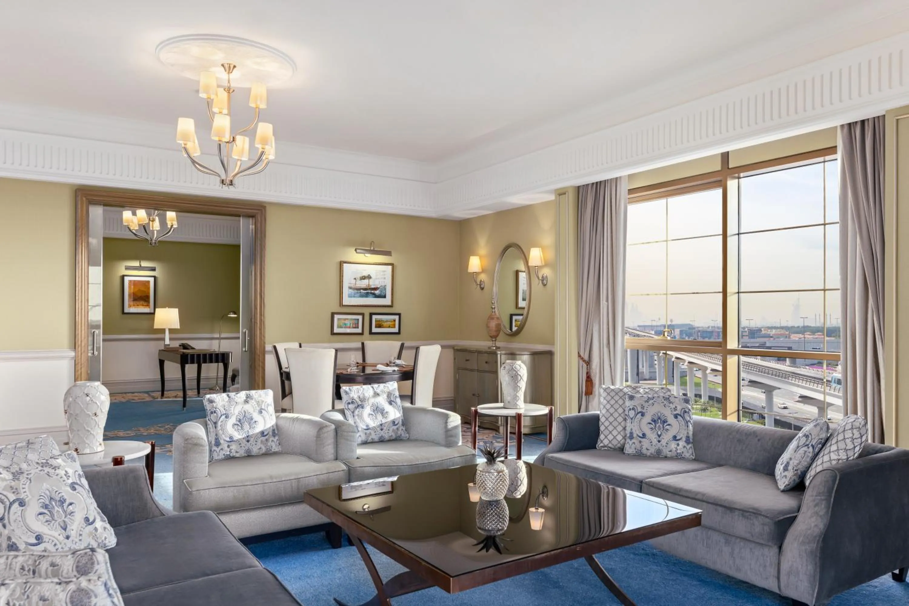 Living room in Al Habtoor Palace - Preferred Hotels & Resorts