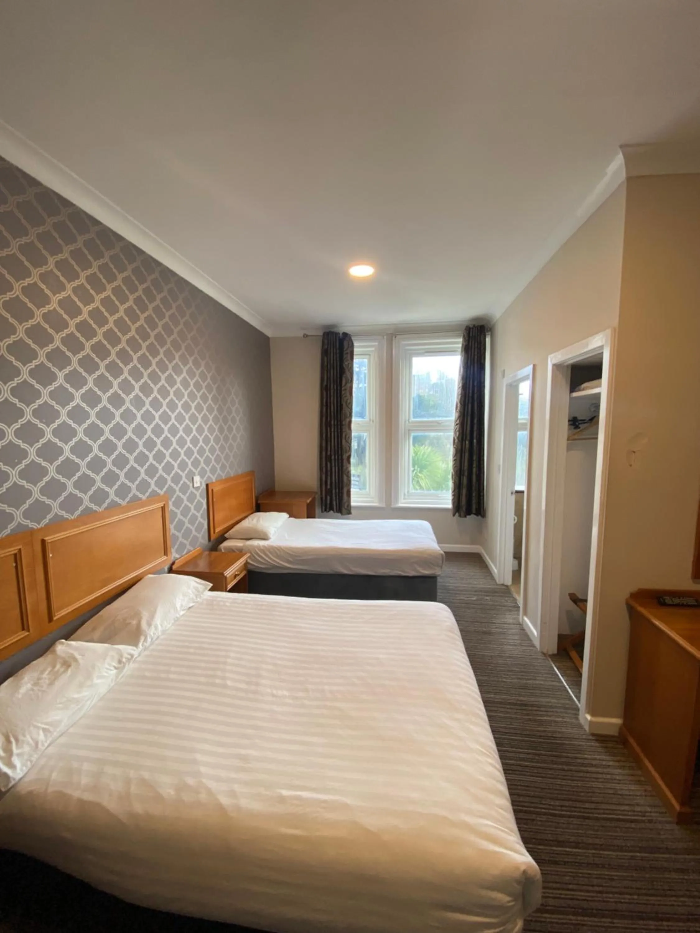 Bed in Durley Chine Hotel