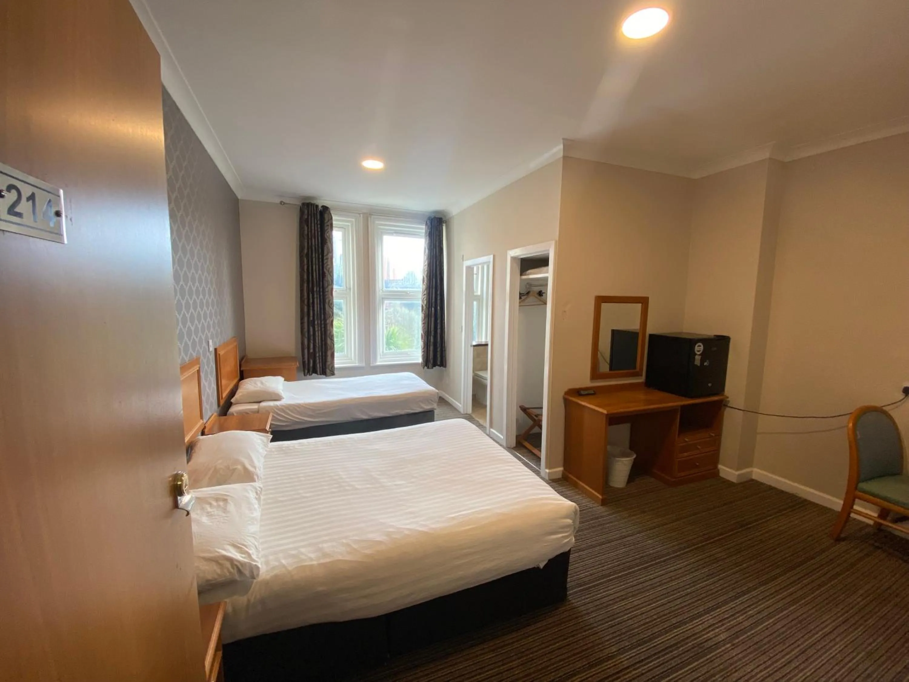 Bed in Durley Chine Hotel