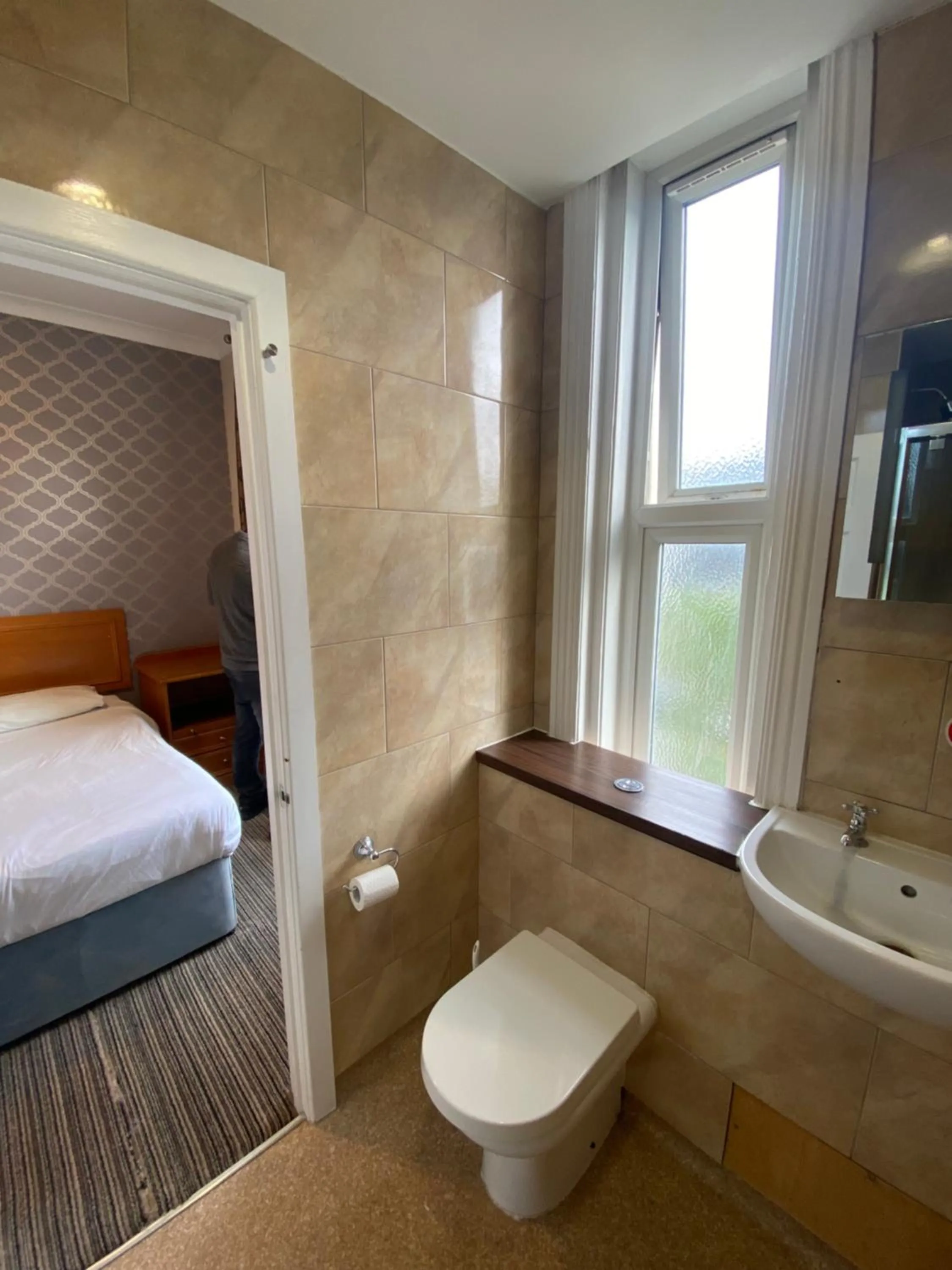 Bed in Durley Chine Hotel