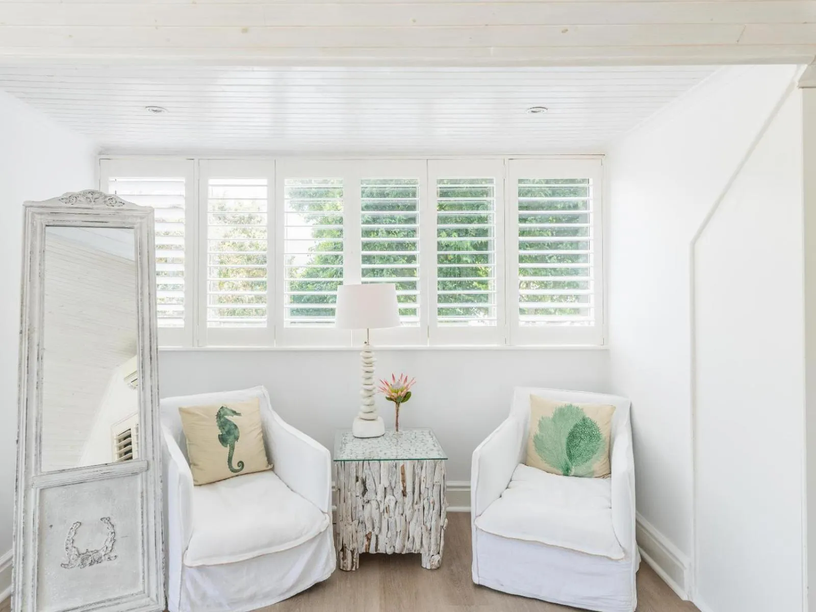 Seating area, Bed in Amanzi Island Boutique Hotel