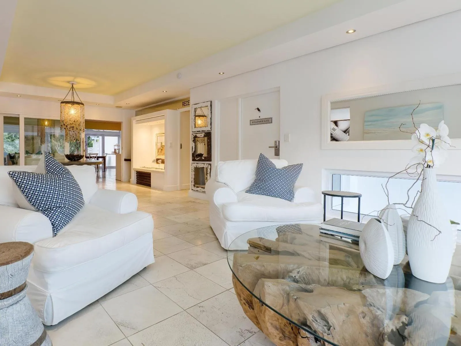 Living room in Amanzi Island Boutique Hotel