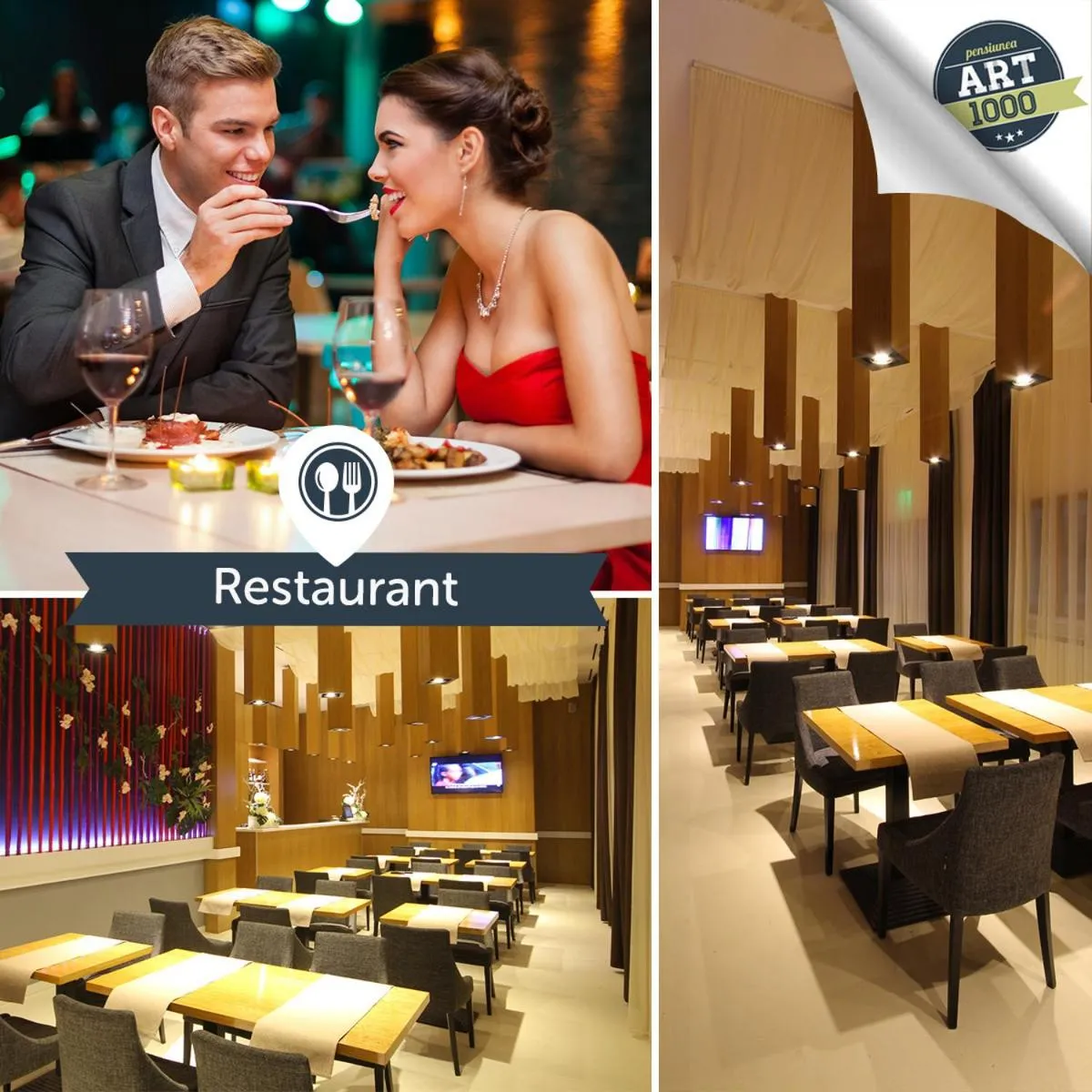 Restaurant/places to eat in Pensiunea Art 1000