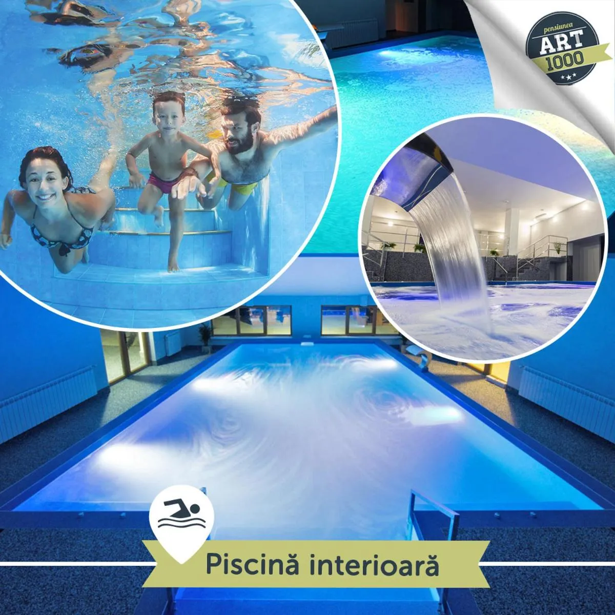 Swimming pool in Pensiunea Art 1000