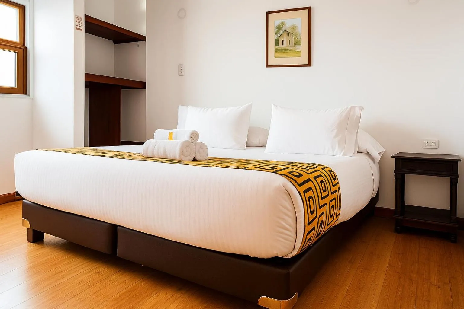 Bed in Mongui Plaza Hotel