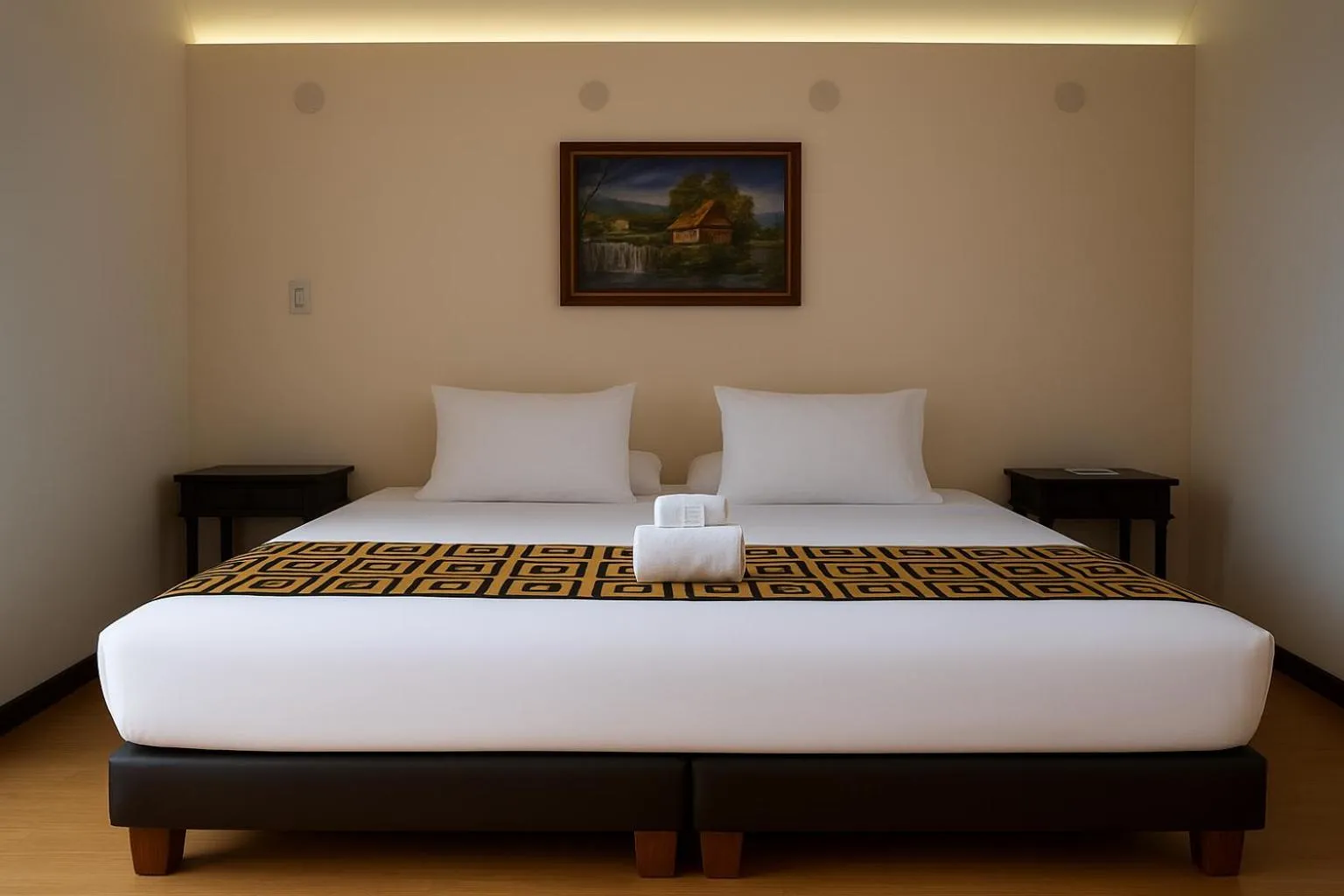 Bed in Mongui Plaza Hotel