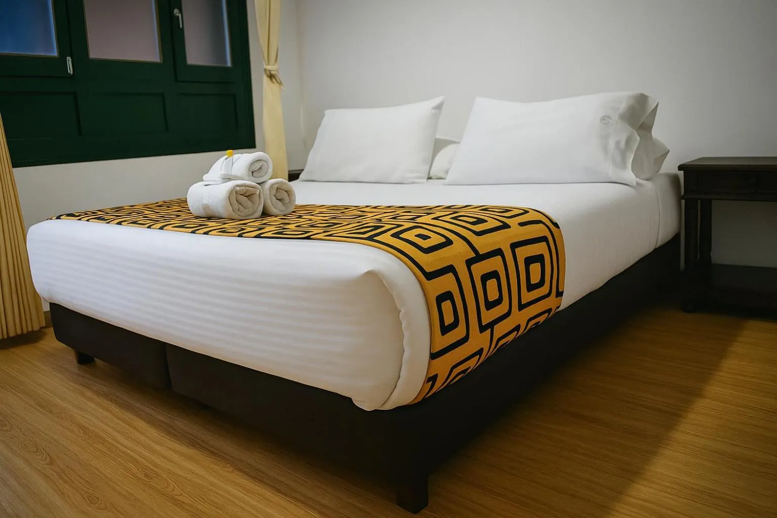 Bed in Mongui Plaza Hotel