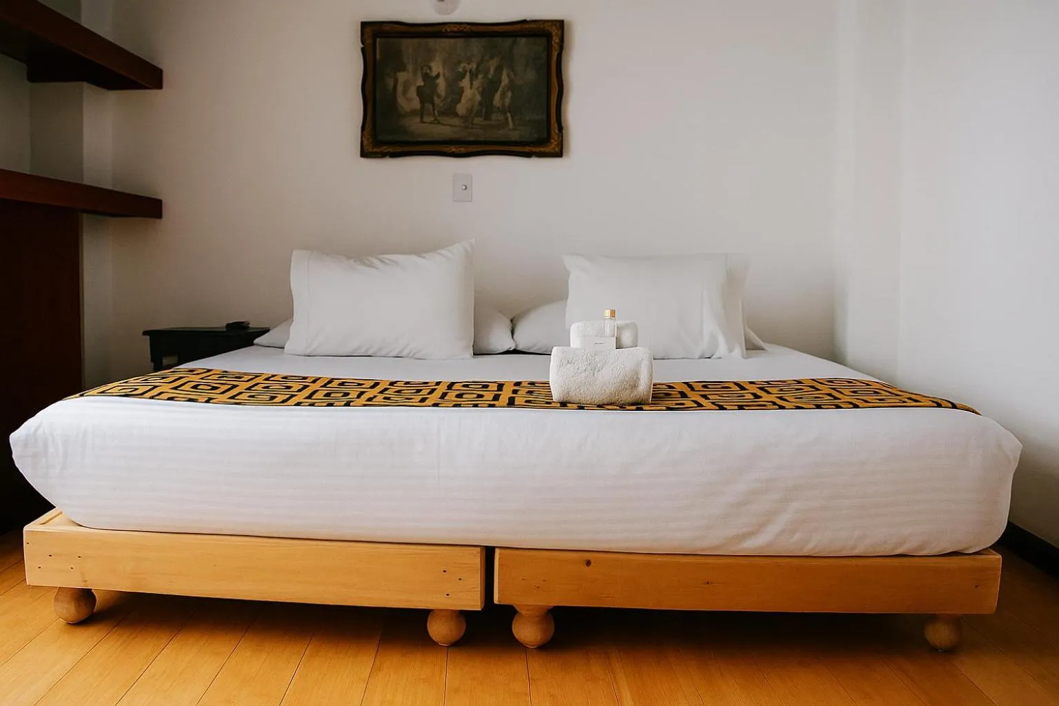 Bed in Mongui Plaza Hotel