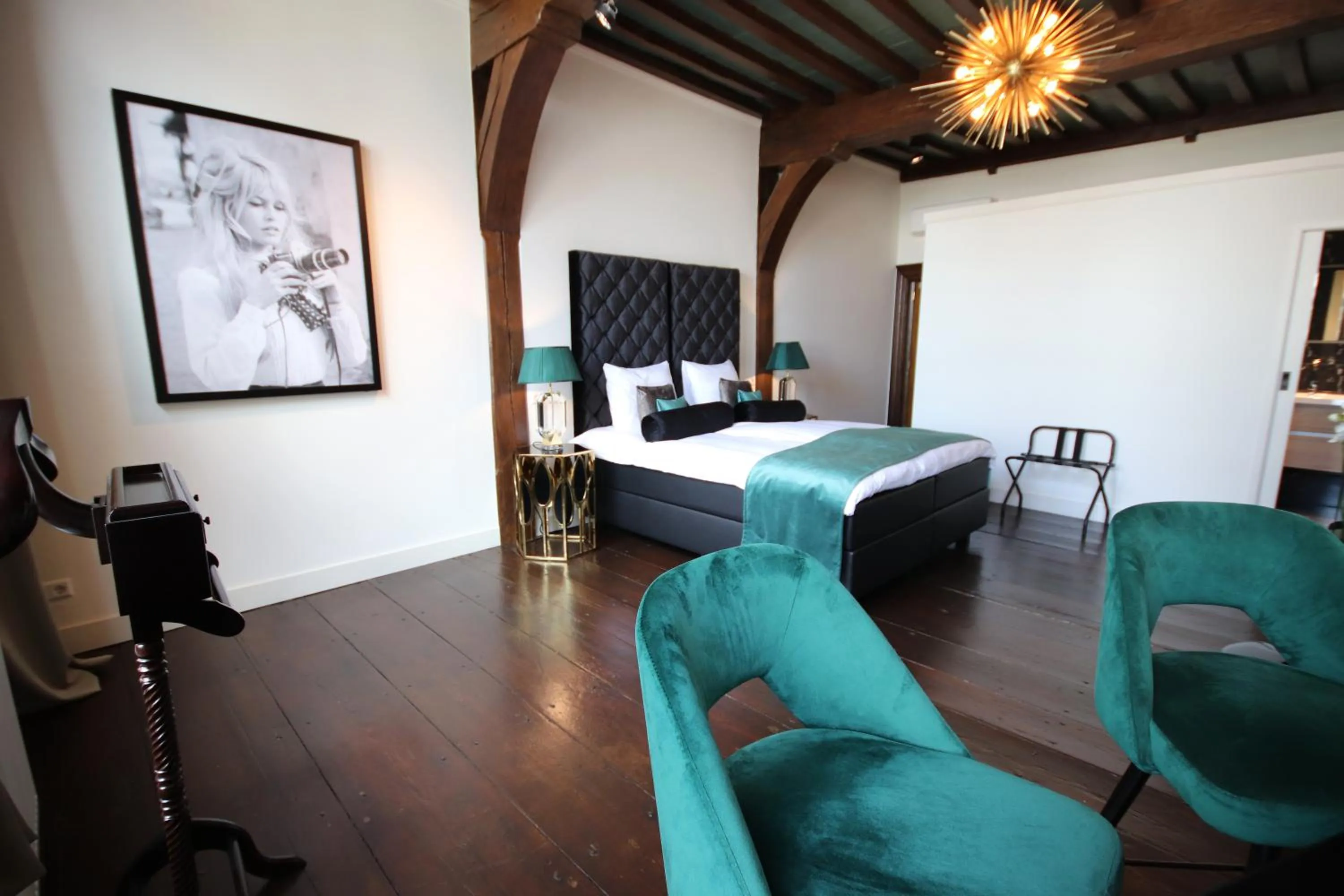 Patio, Bed in Boutique Hotel Steenhof Suites - Adults Only