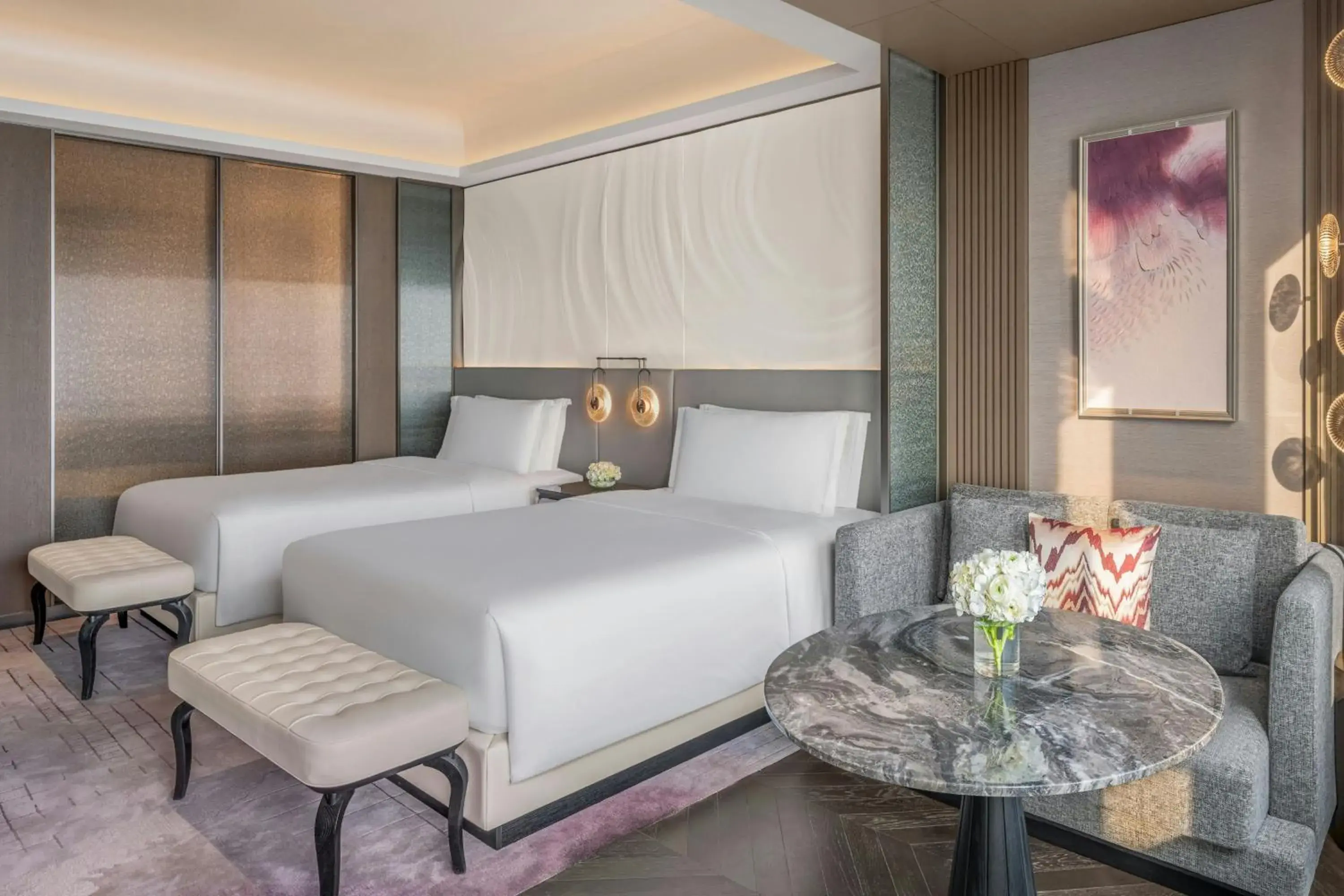 Premier Twin Room with Club Lounge Access - single occupancy in The Ritz-Carlton, Wuhan Premier Twin Room with Club Lounge Access - single occupancy in The Ritz-Carlton, Wuhan