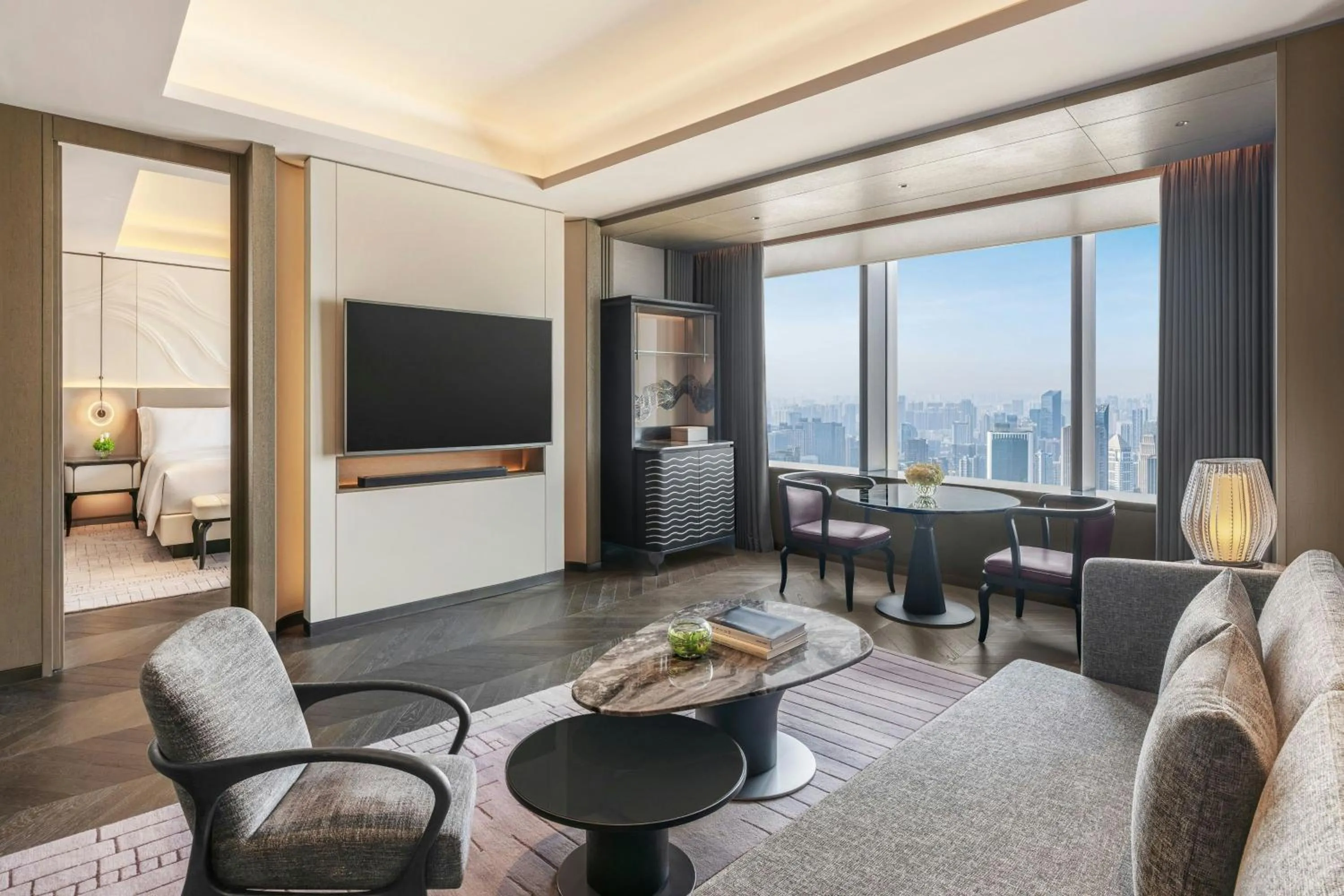 Deluxe King Suite with City Skyline View in The Ritz-Carlton, Wuhan