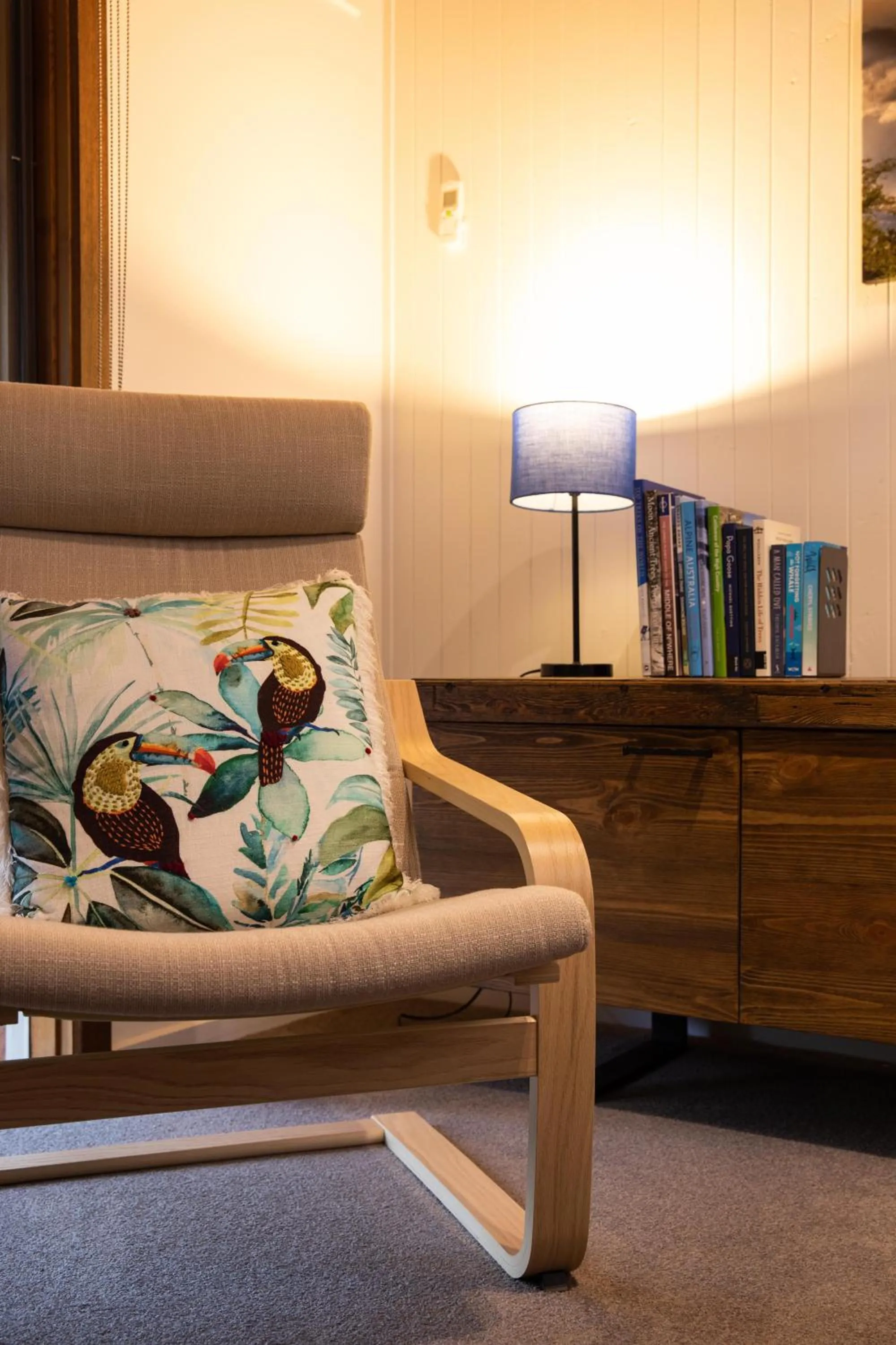 Living room in Kiewa Country Cottages