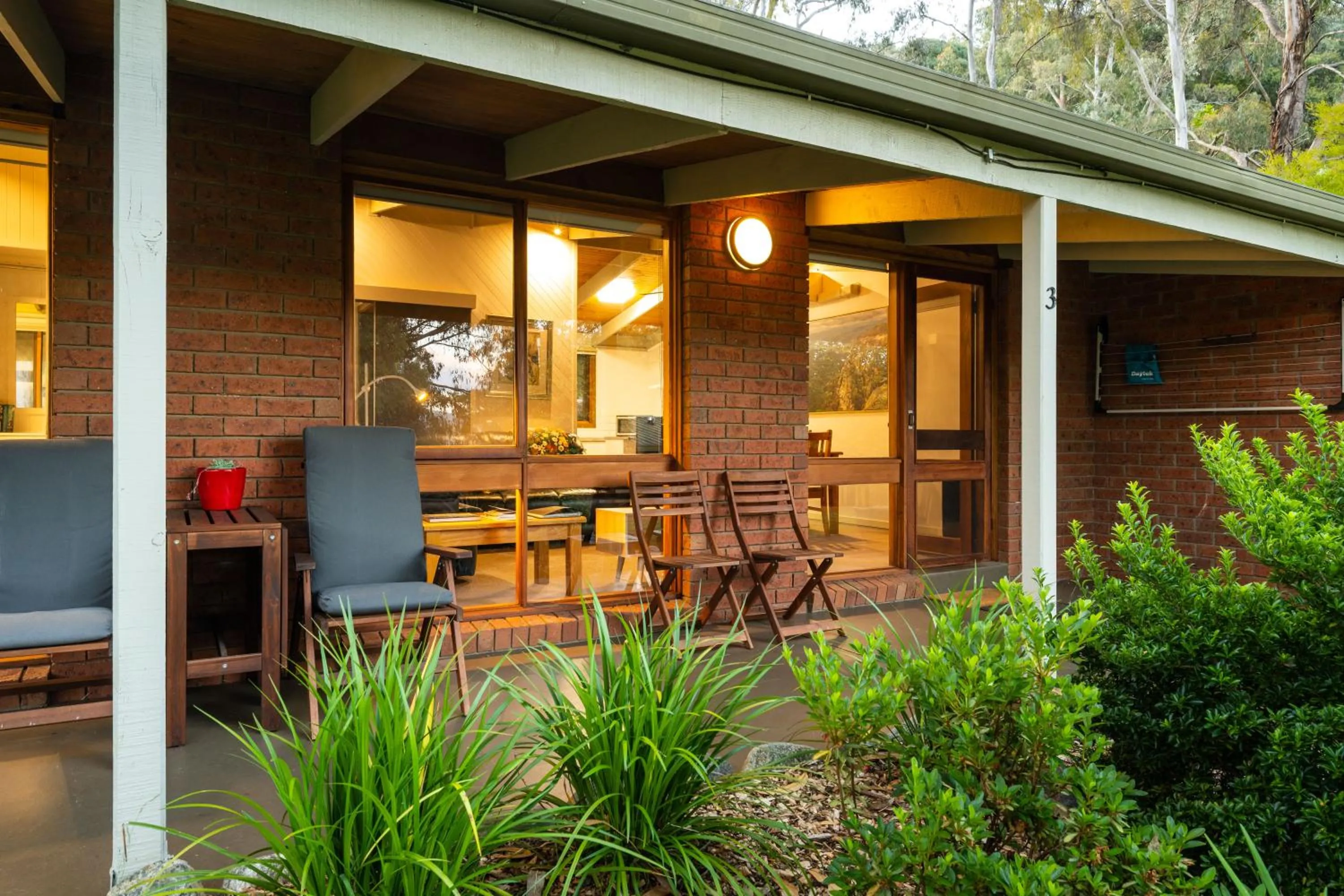Patio in Kiewa Country Cottages