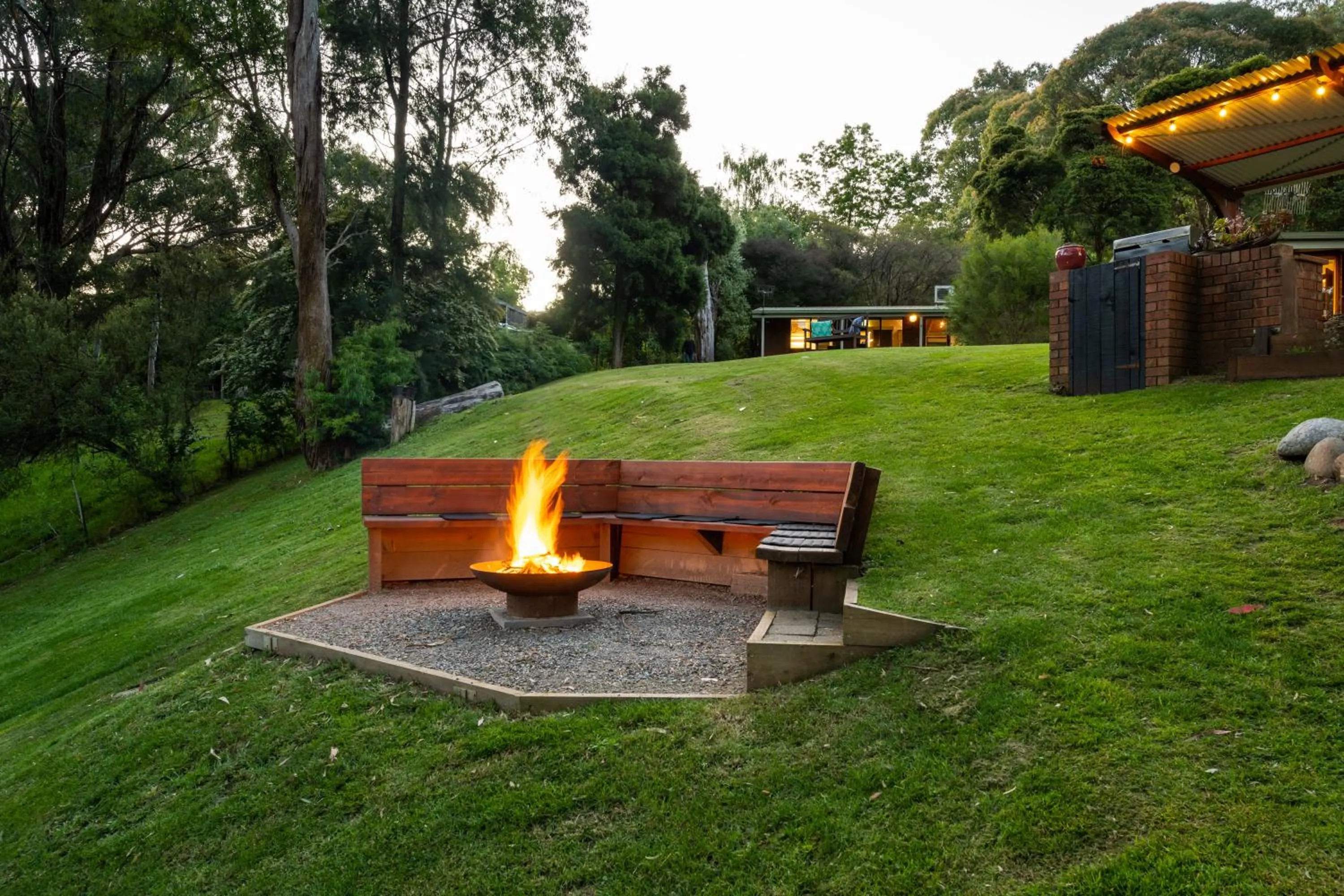 Evening entertainment in Kiewa Country Cottages