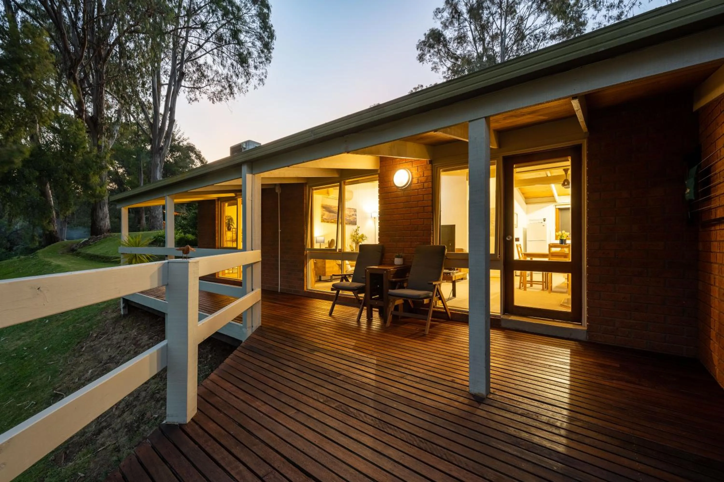 Patio in Kiewa Country Cottages