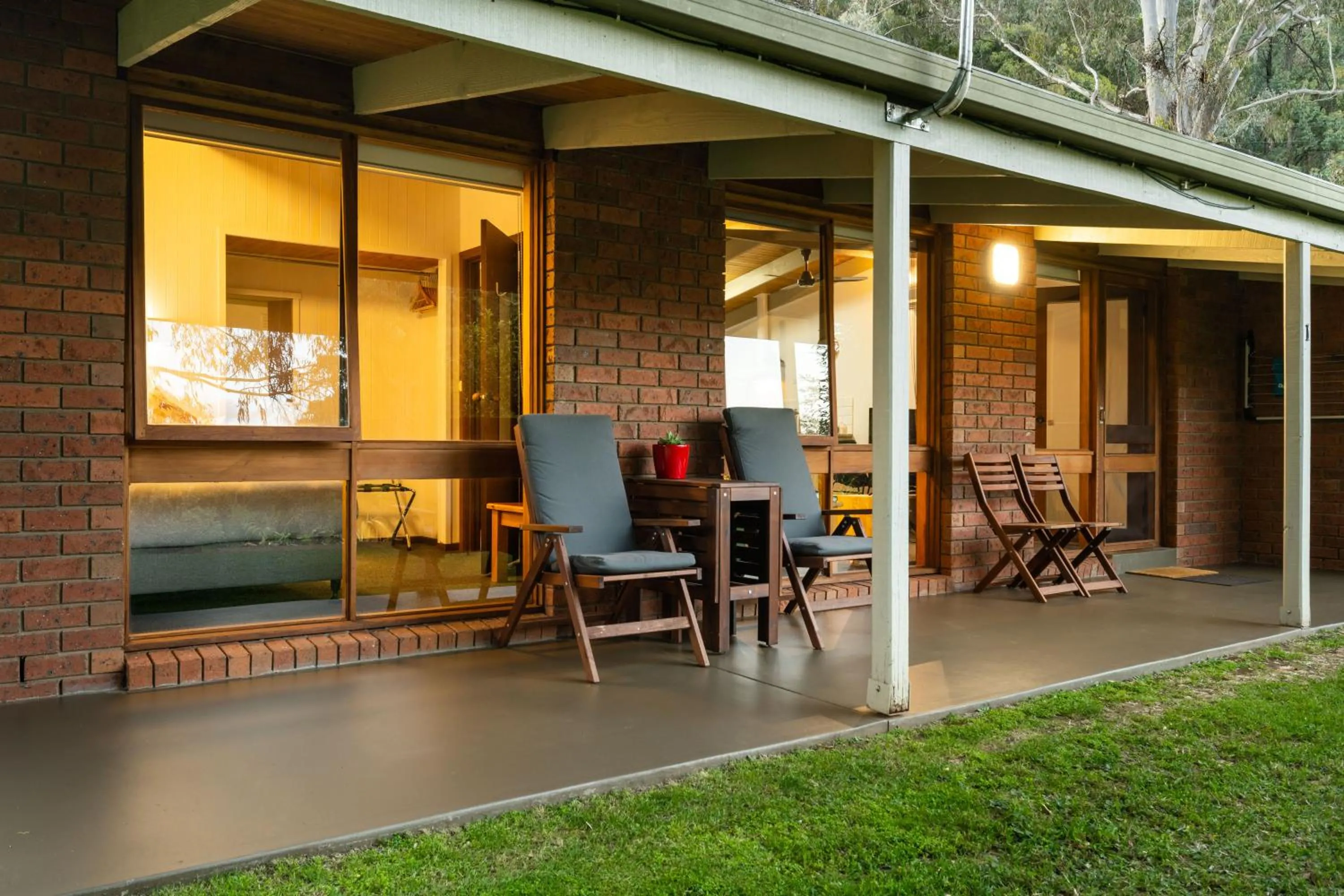 Patio in Kiewa Country Cottages