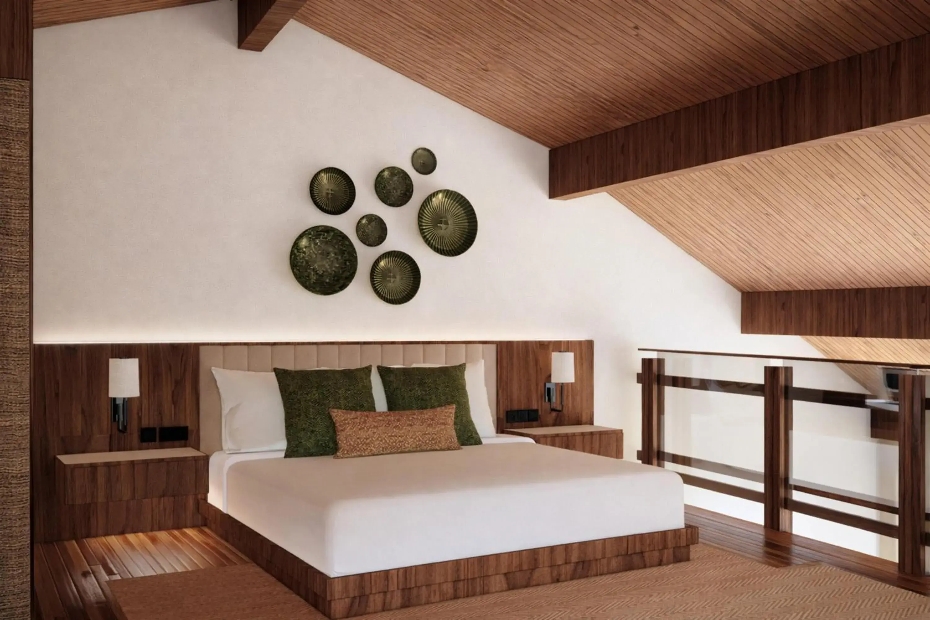 Bi-Level Junior Suite with One King Bed and Sofa Bed in Montara Hotel, Tapestry Collection By Hilton Bi-Level Junior Suite with One King Bed and Sofa Bed in Montara Hotel, Tapestry Collection By Hilton