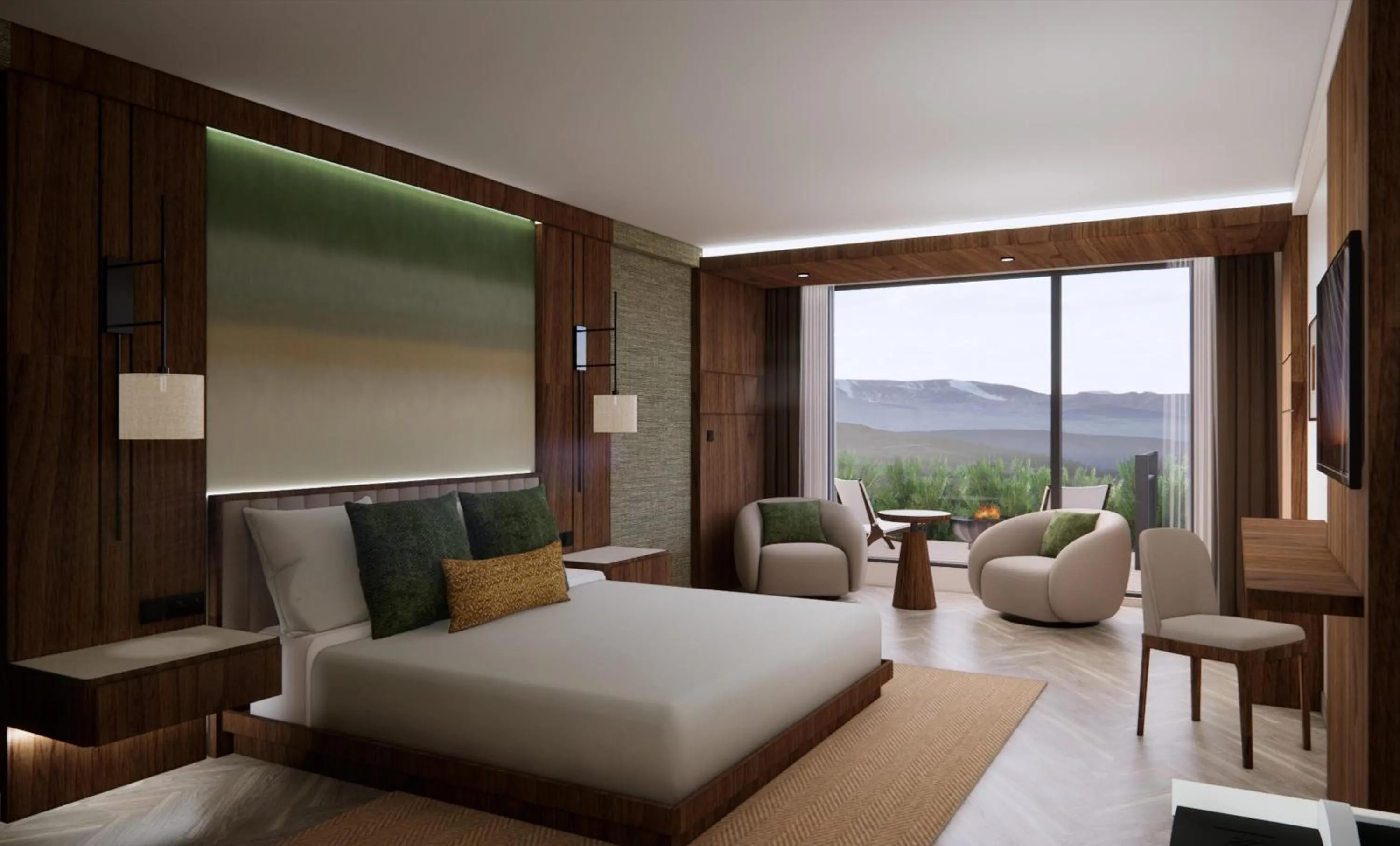 King Room with Patio and Firepit in Montara Hotel, Tapestry Collection By Hilton