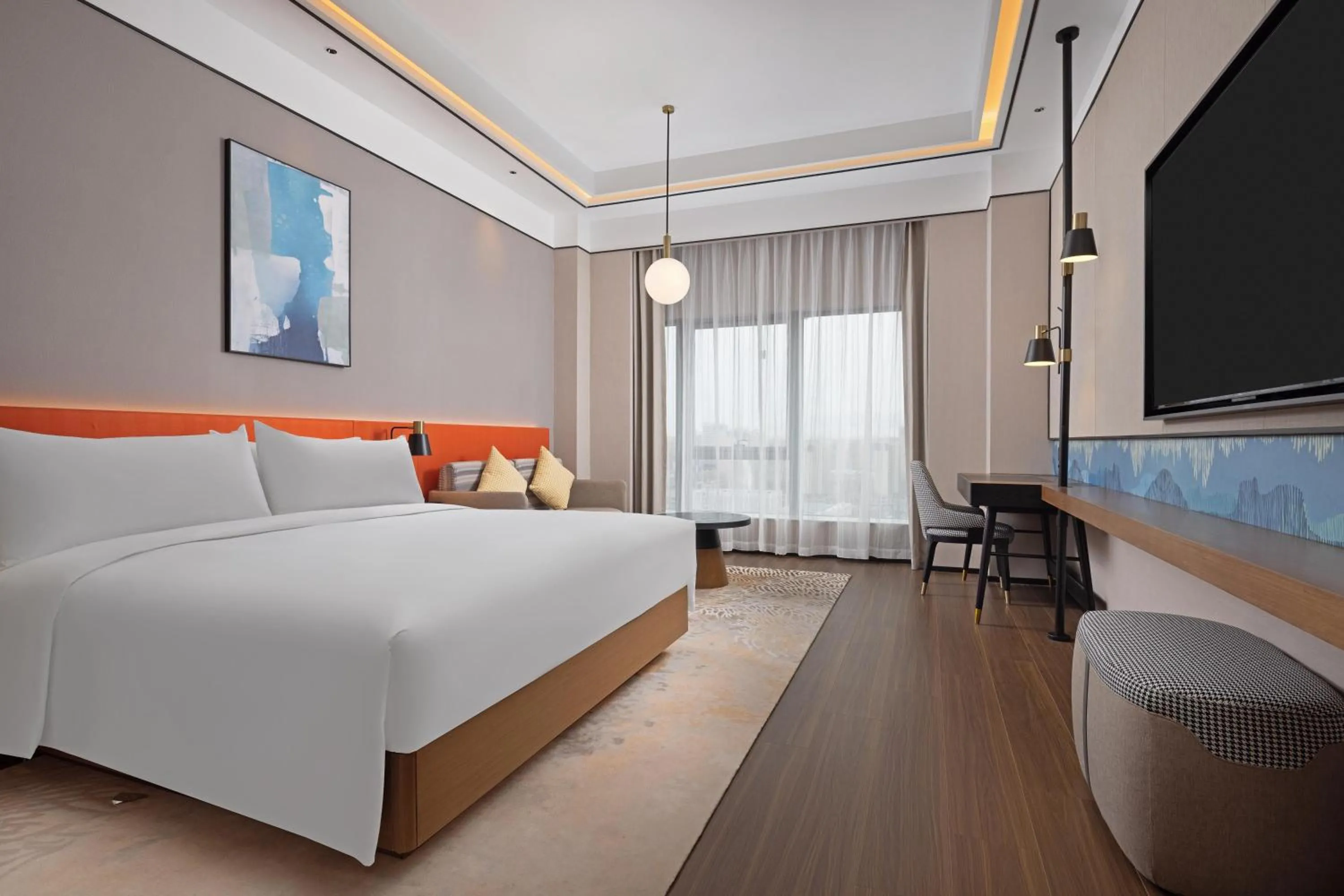 Deluxe King Room with Sofa Bed in Hilton Garden Inn Urumqi Exhibition Center