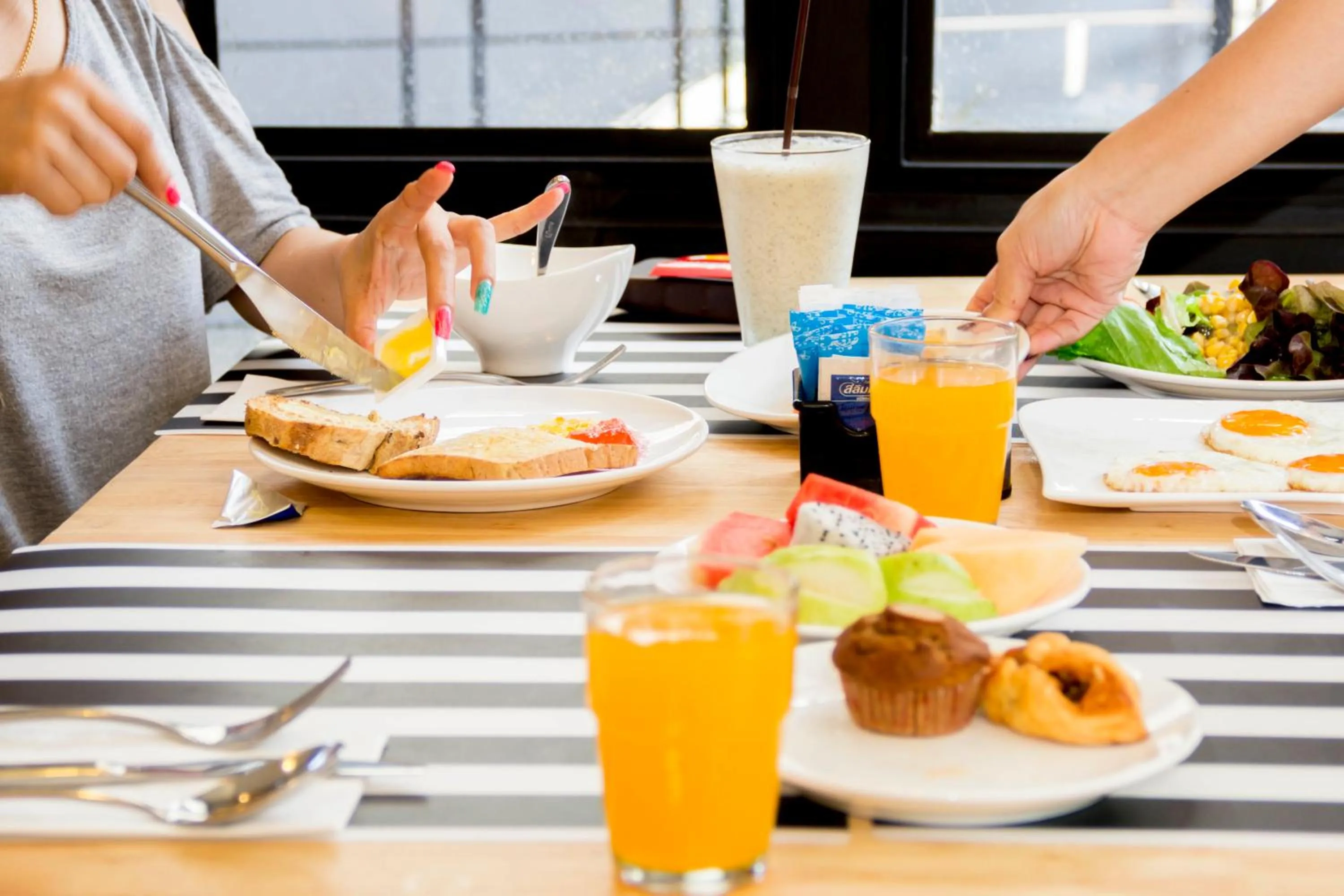 Buffet breakfast in Apple A Day Resort Krabi, Ao Nang Beach