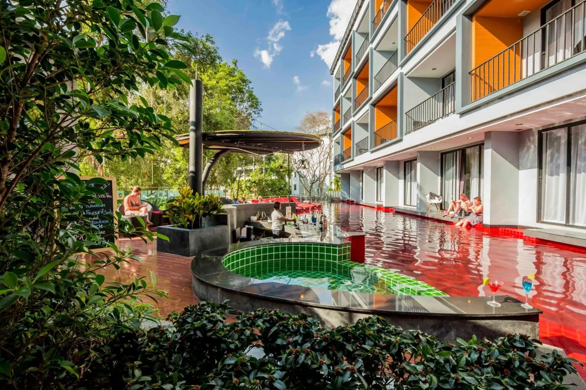 Swimming pool in Apple A Day Resort Krabi, Ao Nang Beach Swimming pool in Apple A Day Resort Krabi, Ao Nang Beach