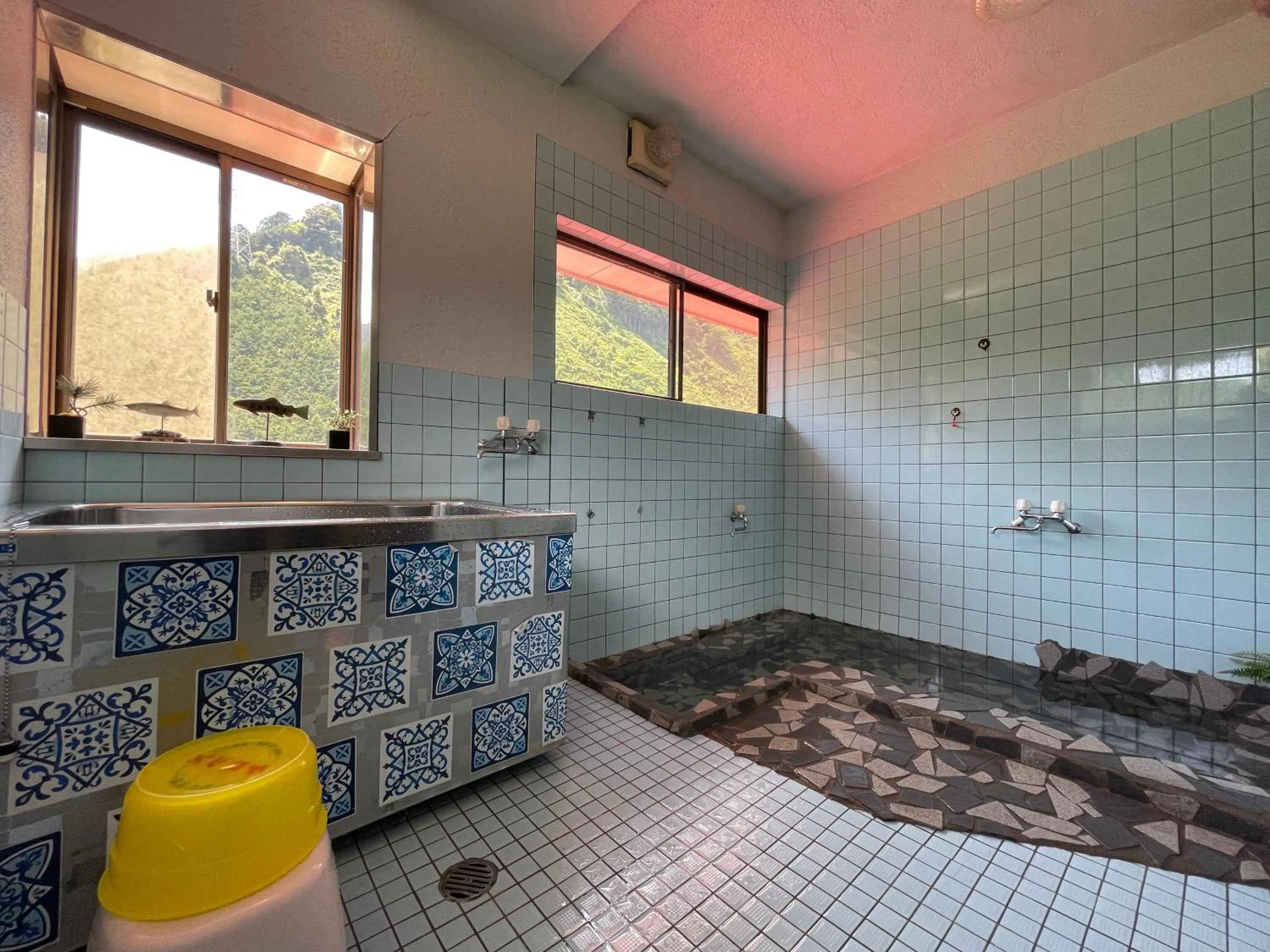 Open Air Bath in Minshuku Iwana no Sato