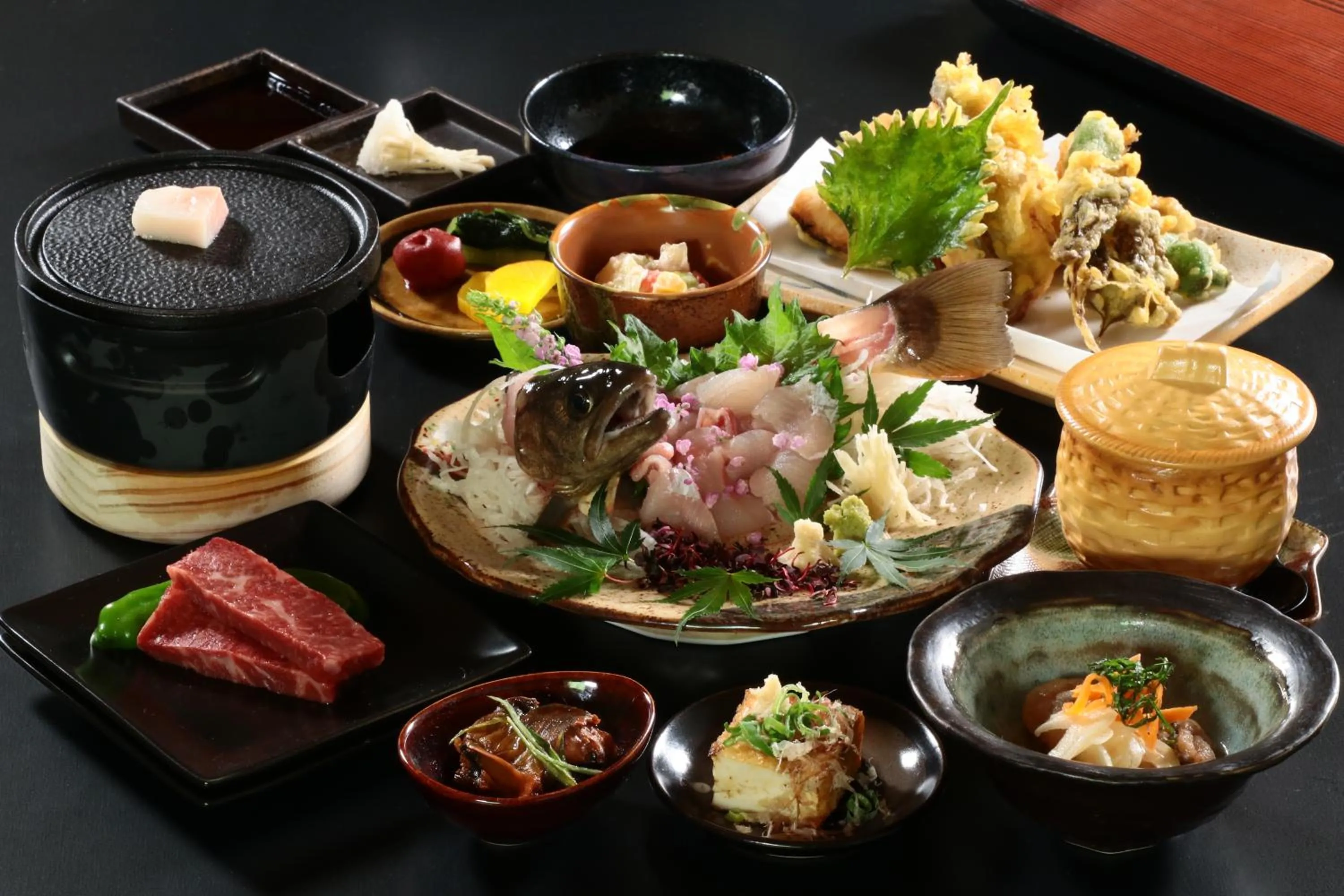 Dinner in Minshuku Iwana no Sato