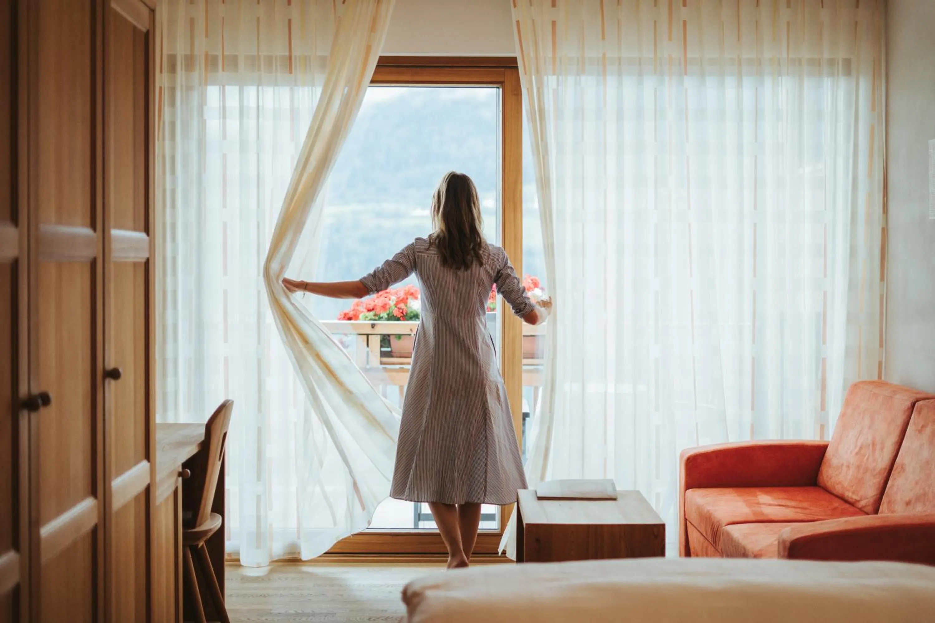 Bed in Hotel Niedermair