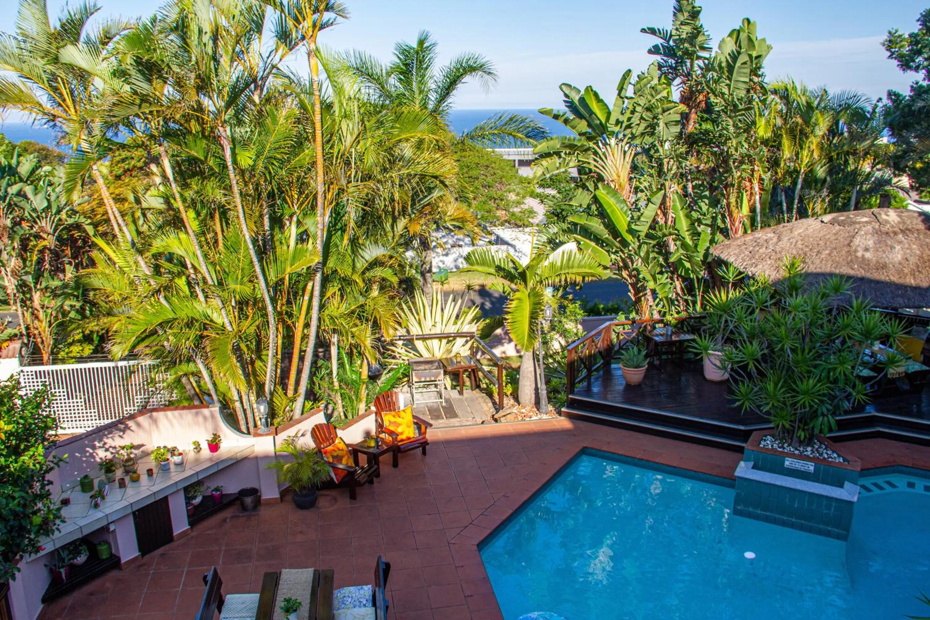 Pool view in La Loggia Bed and Breakfast
