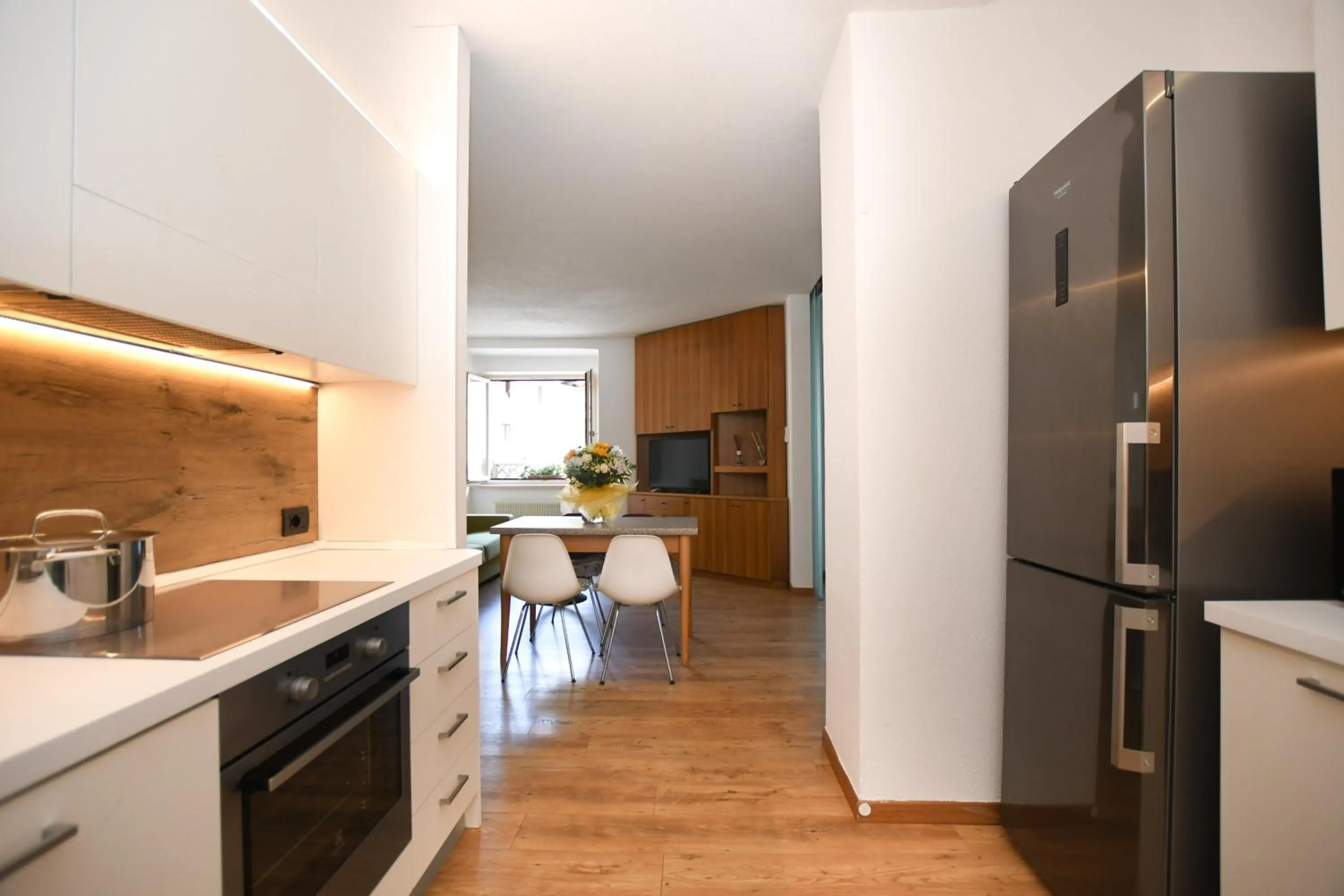 Kitchen or kitchenette in Residenza Alba - Molveno