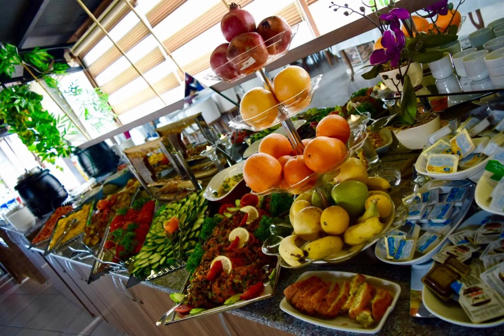 Buffet breakfast in Yucel Hotel