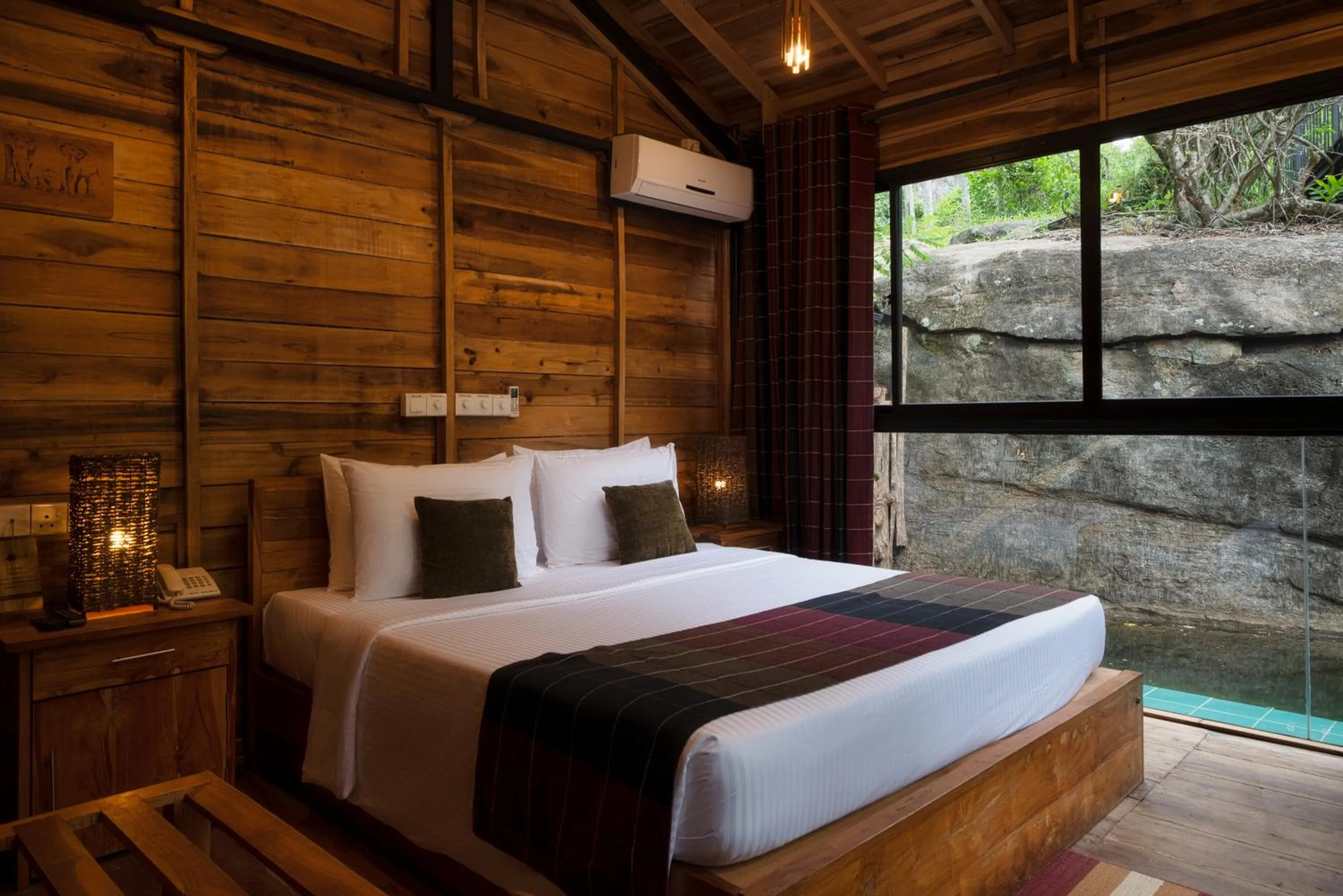 Bed in The Glenrock Wellness Nature Resort