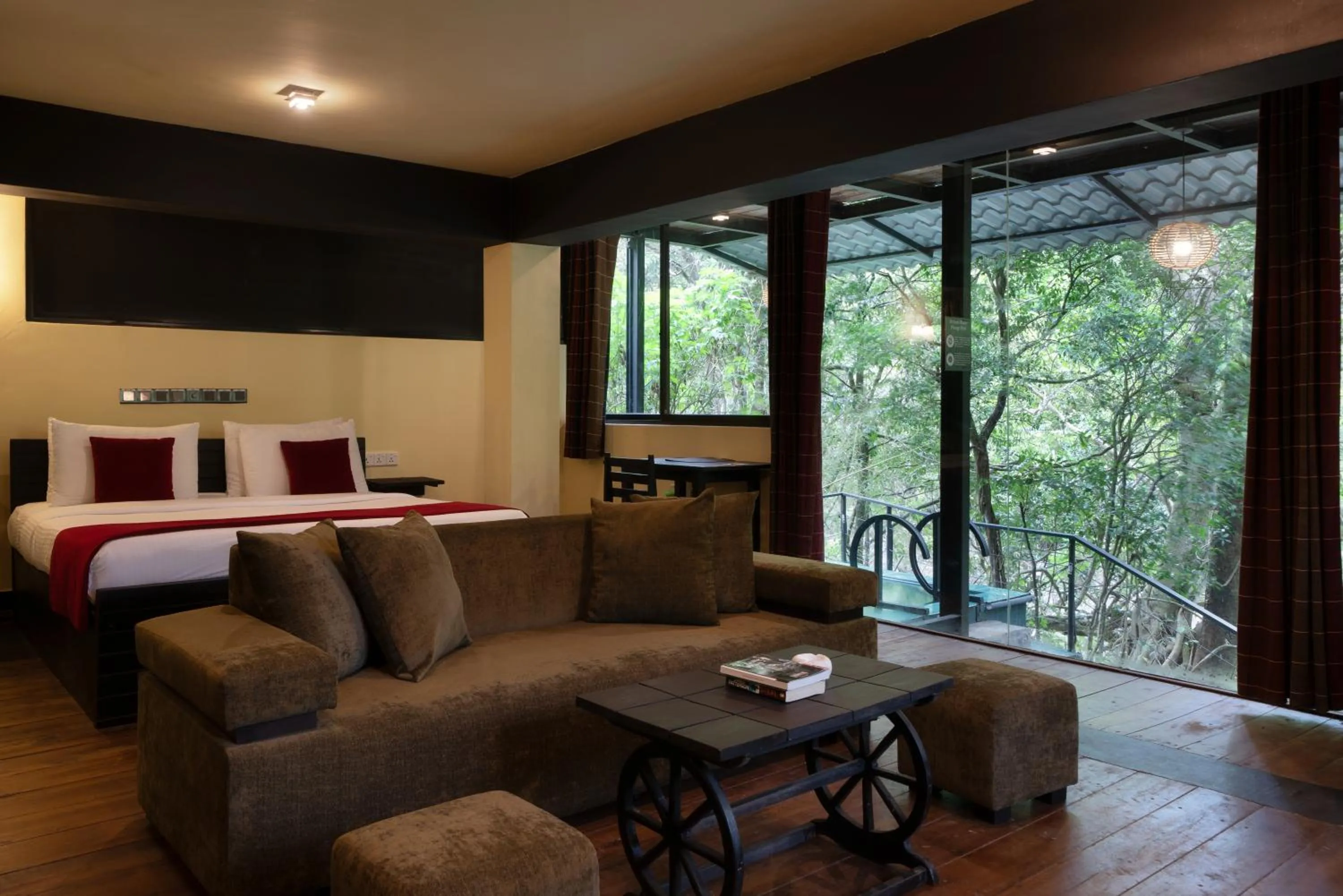 Living room, Bed in The Glenrock Wellness Nature Resort