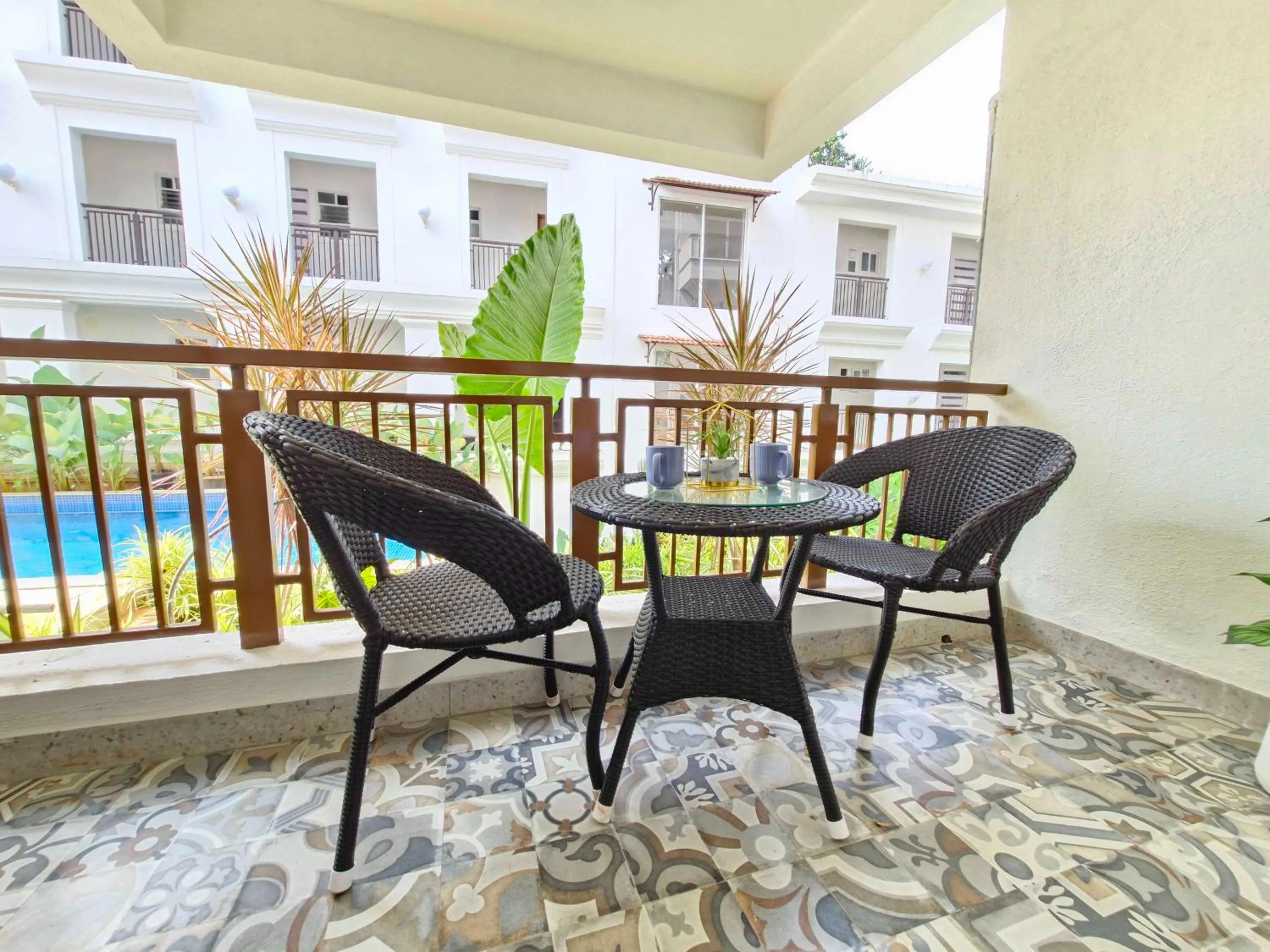 Balcony/Terrace in Sereno By Dancenter - 1 BHK Apartment In Siolim