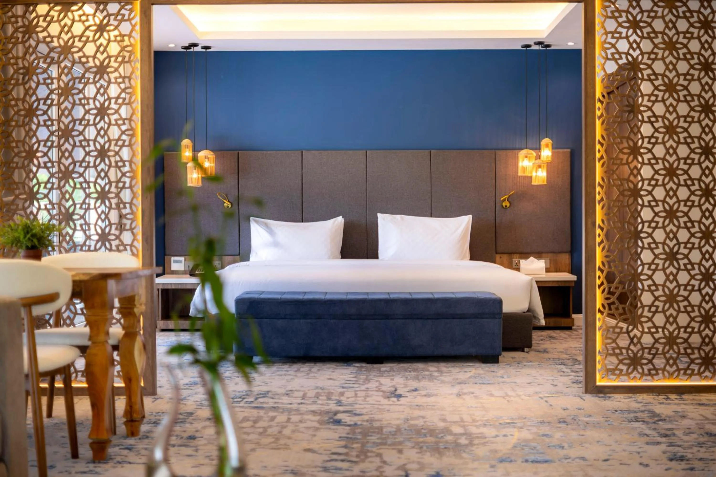 Bed in Queenco Hotel & Casino