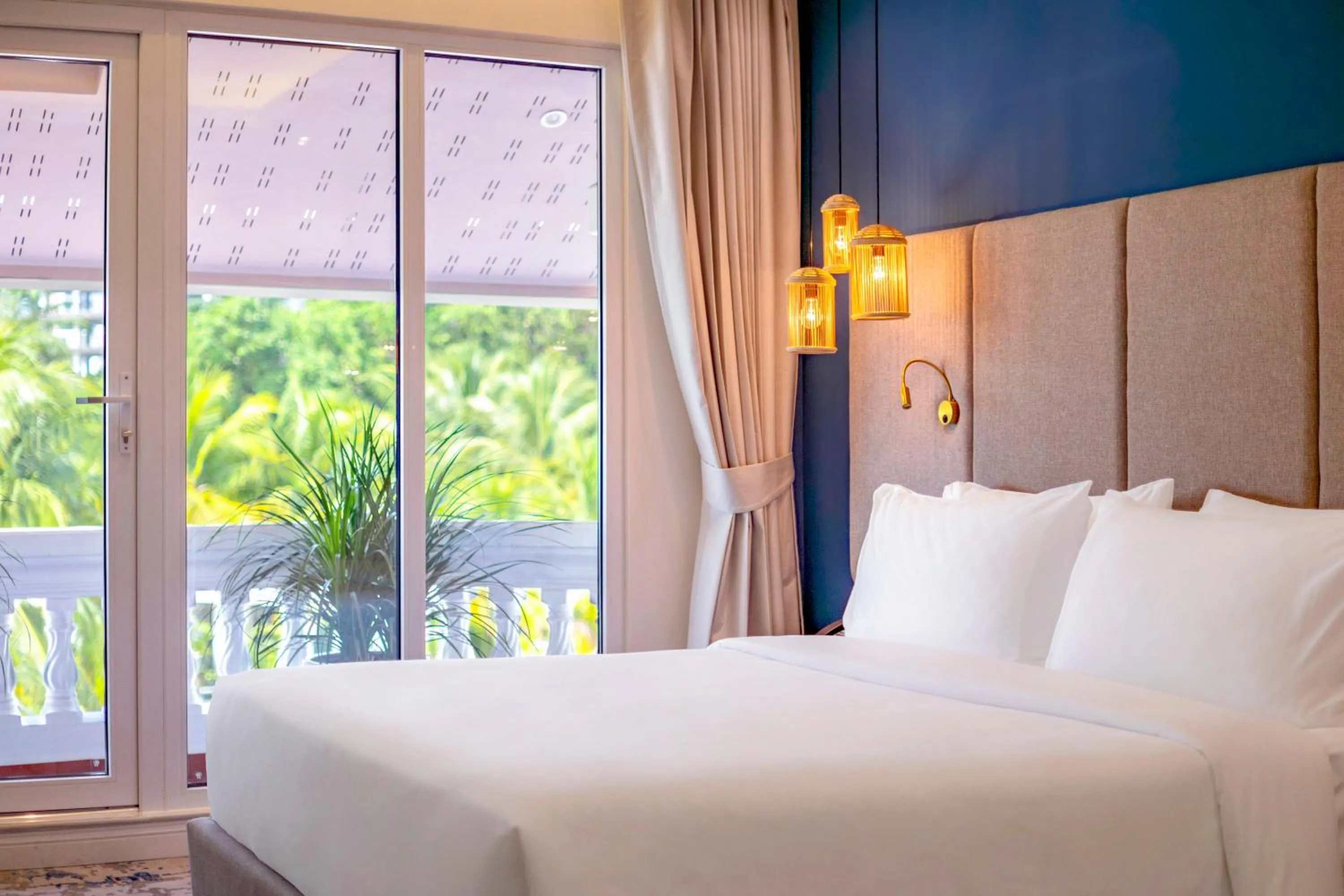 Bed in Queenco Hotel & Casino