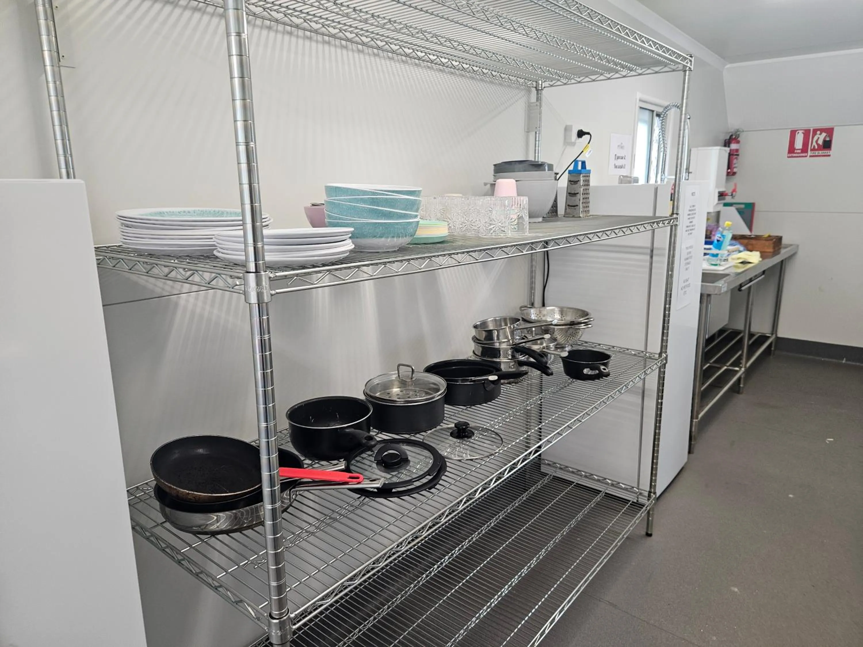 Communal kitchen in AAOK Riverdale Caravan Park